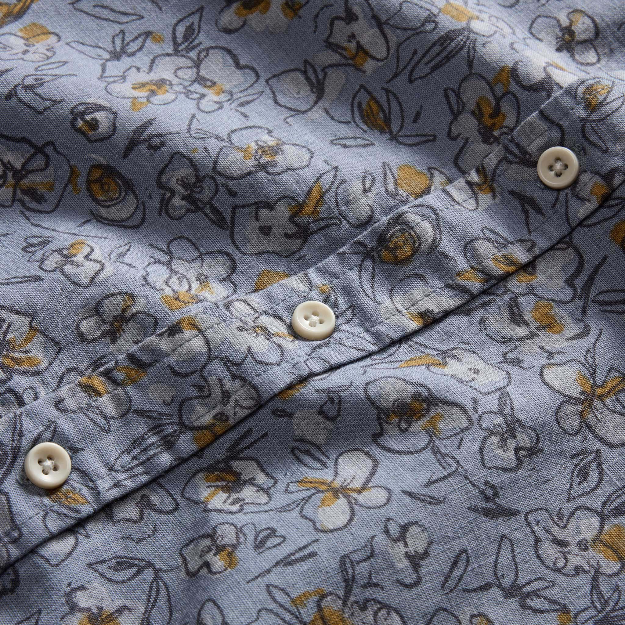 The Short Sleeve Jack in Light Blue Floral - Image 6