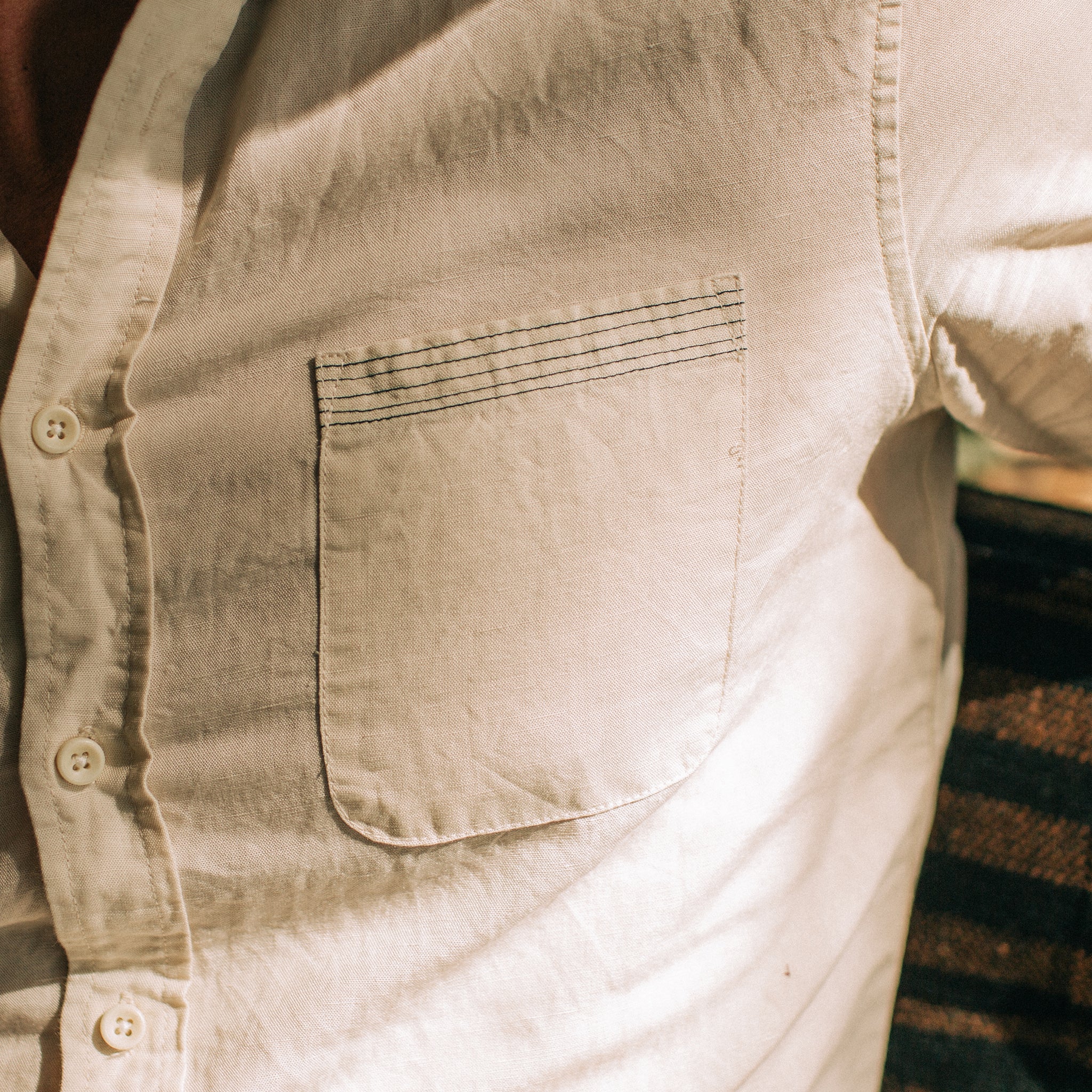 The Short Sleeve Jack in Natural and Espresso - Image 5
