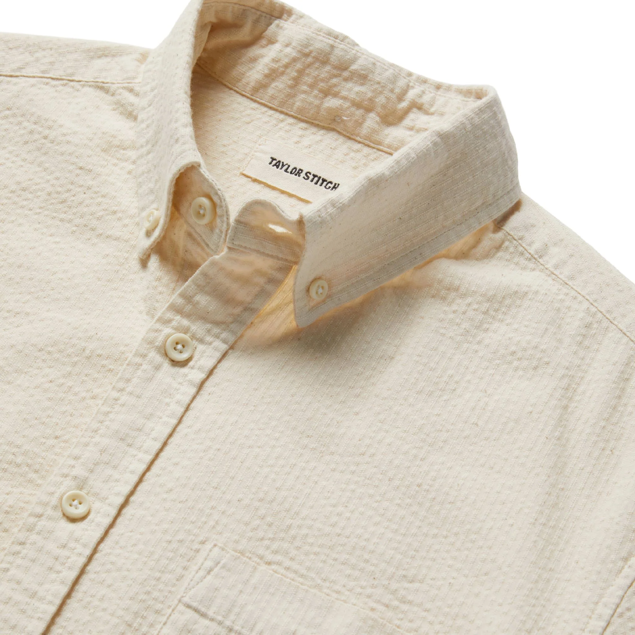 The Short Sleeve Jack in Natural Seersucker - Image 5