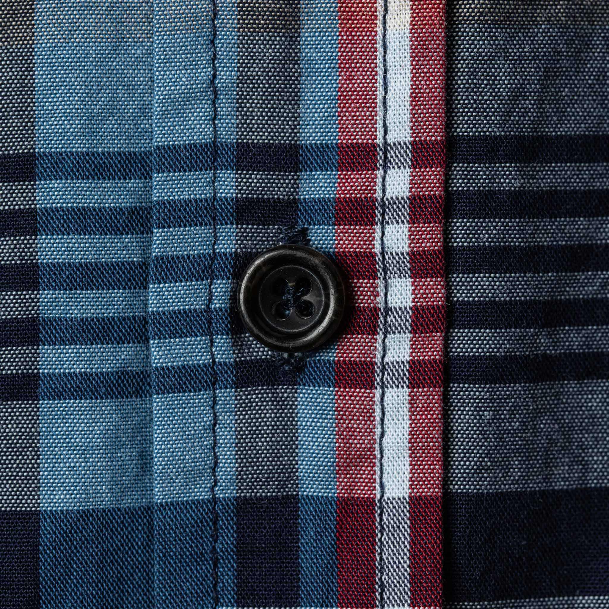 The Short Sleeve Jack in Navy Madras - Image 8