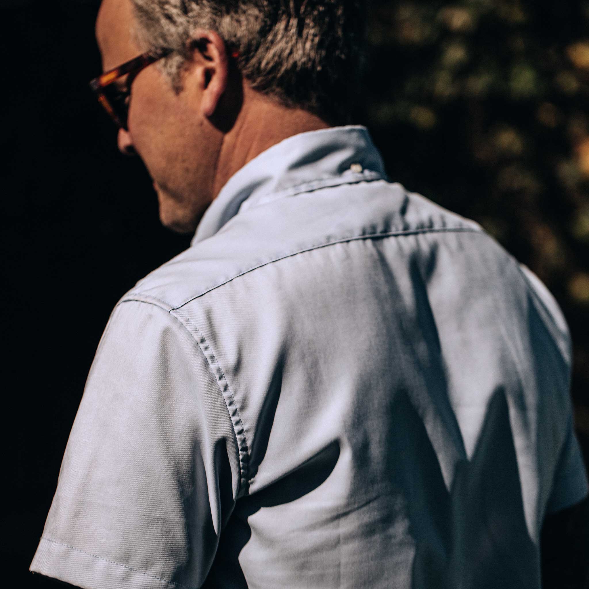 The Short Sleeve Jack in Washed Blue Oxford - Image 5