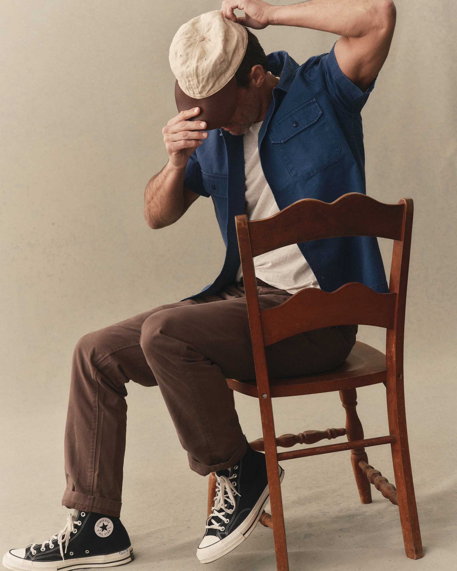 The Short Sleeve Mechanic Shirt in Atlantic Ripstop - Image 3