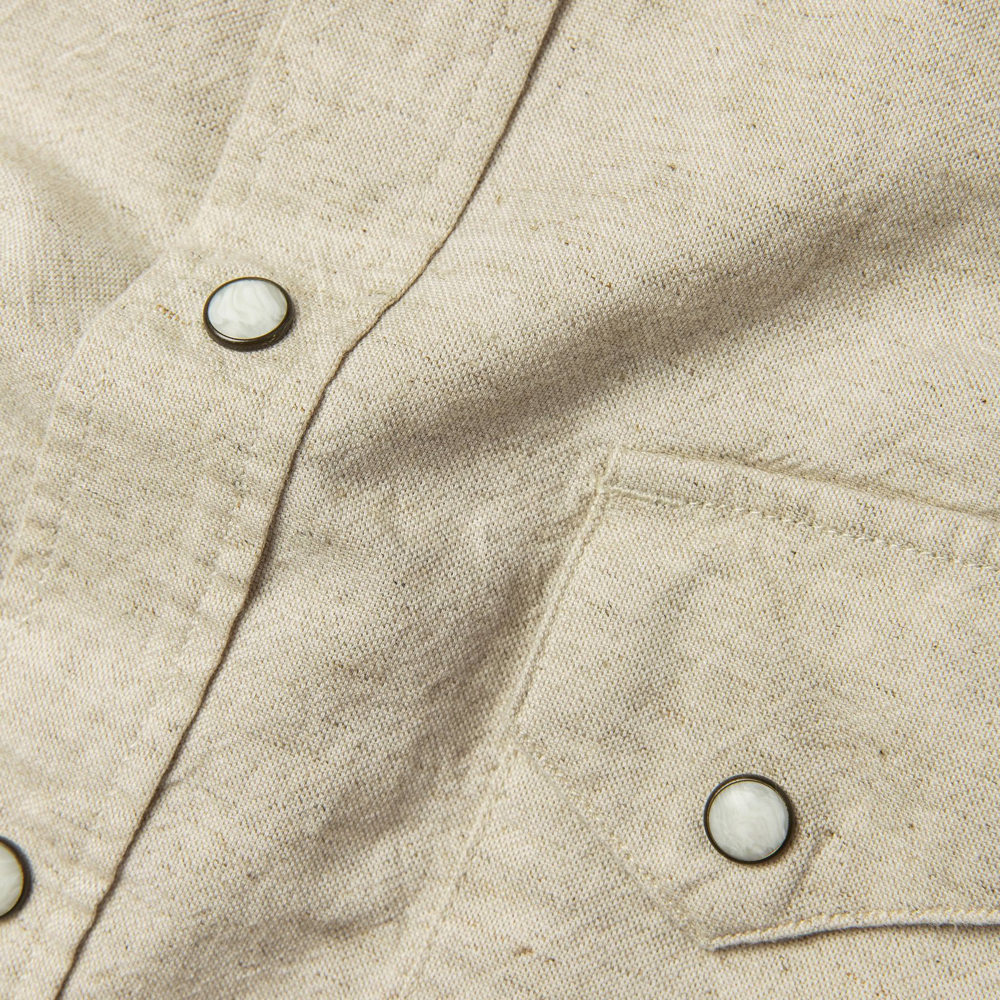The Short Sleeve Western in Natural - Image 7