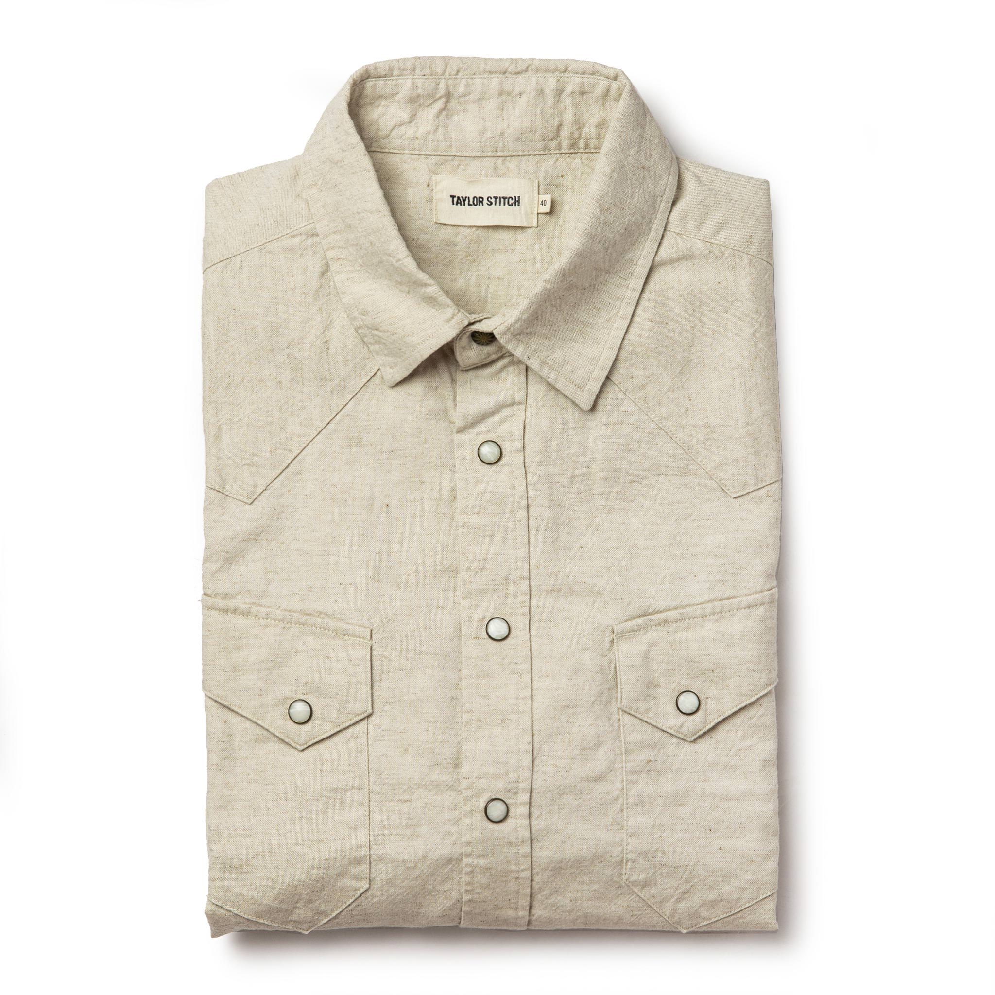 The Short Sleeve Western in Natural - Image 8