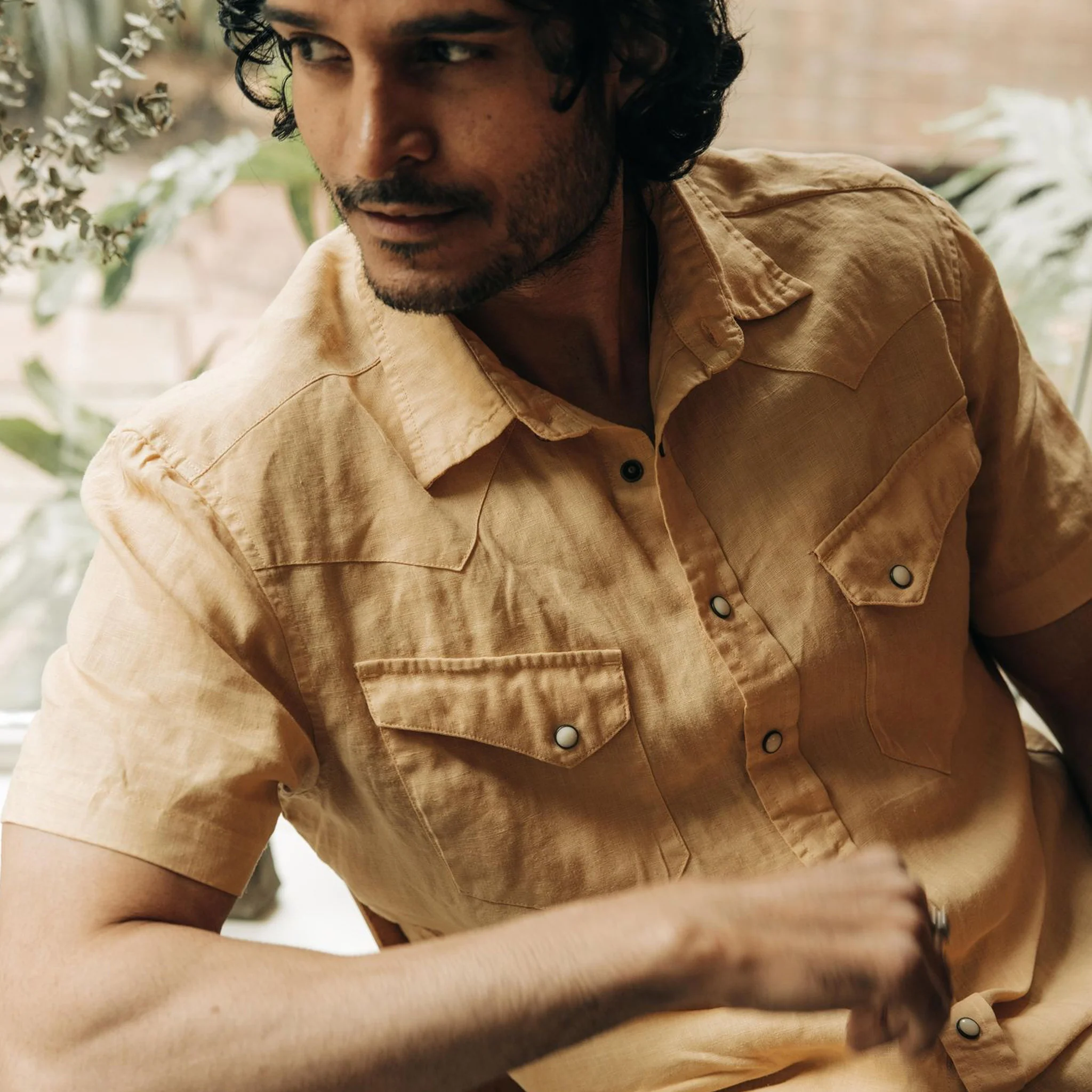 The Short Sleeve Western in Oak - Image 2