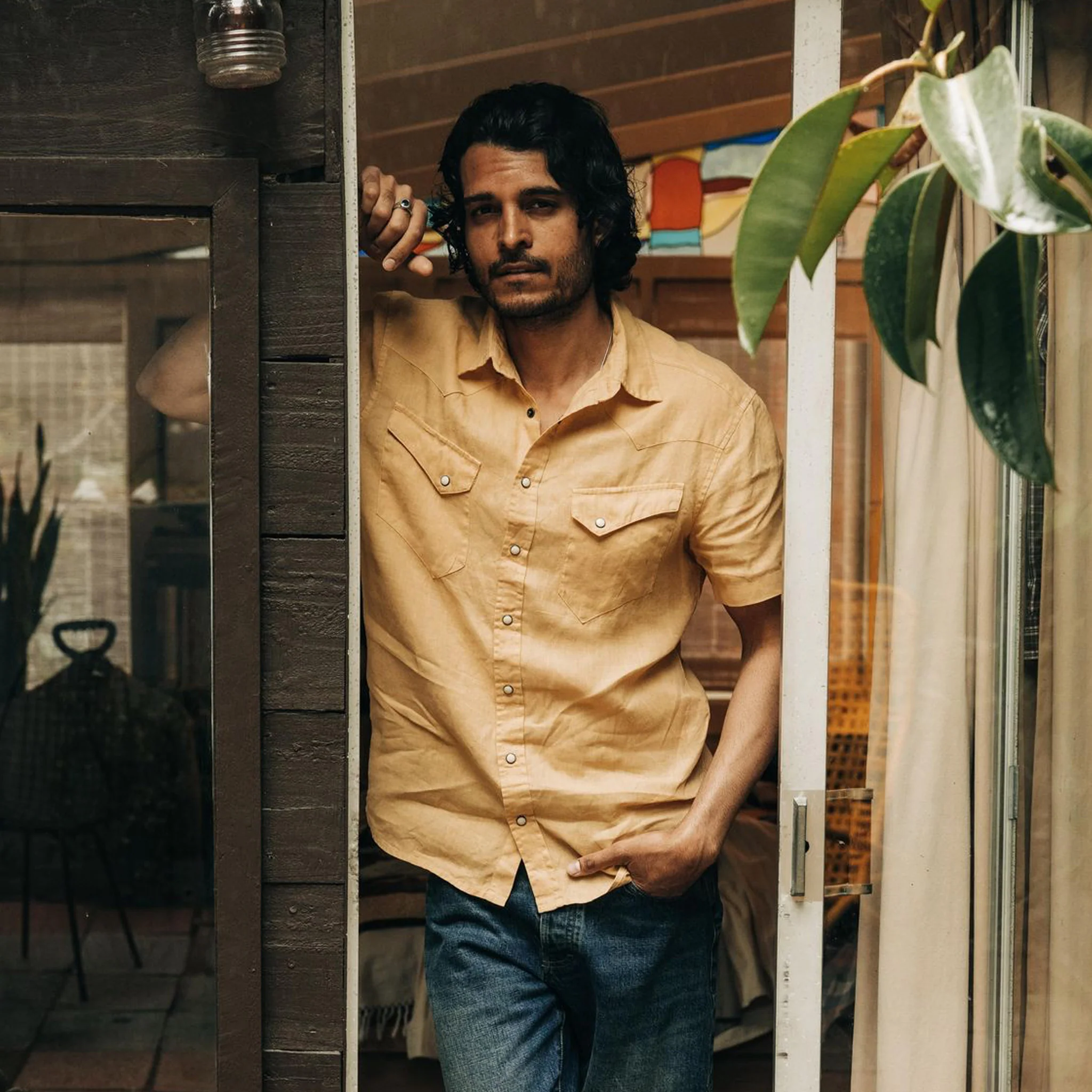 The Short Sleeve Western in Oak - Image 4