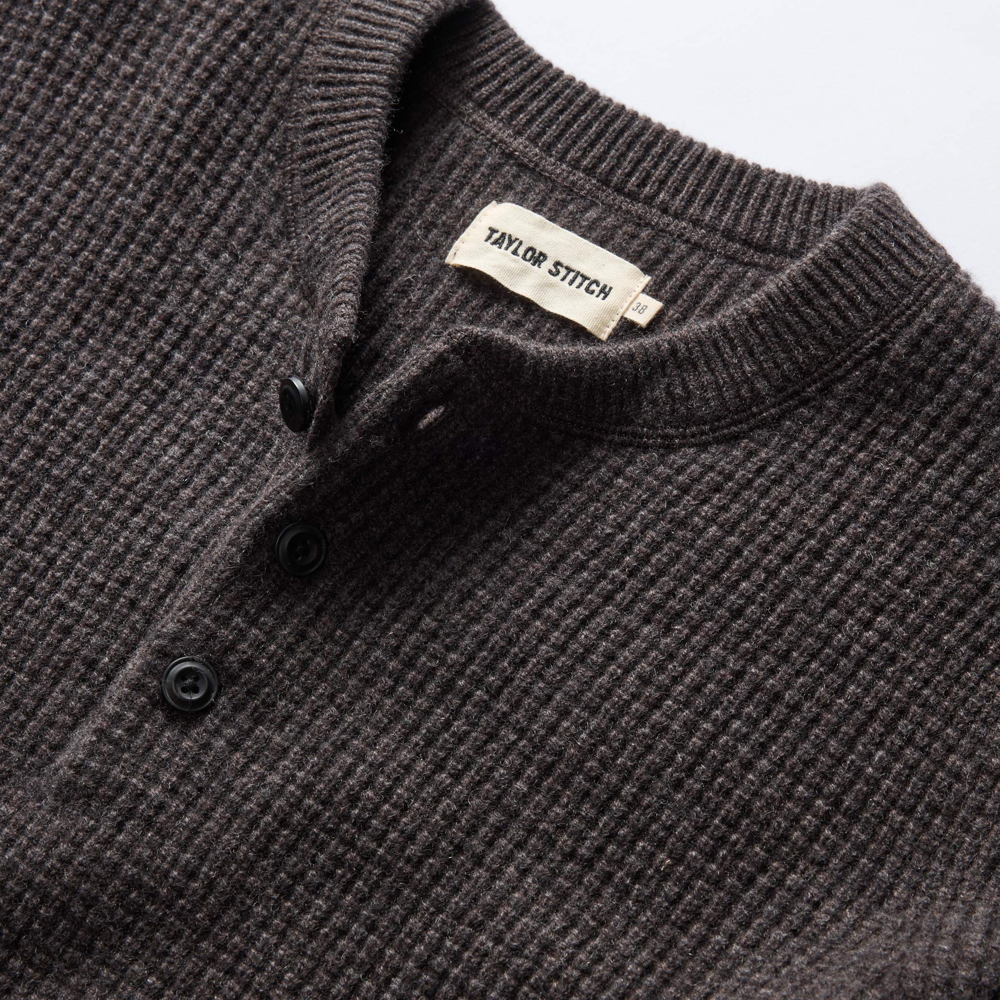 The Sidecountry Sweater in Heather Coffee Merino Waffle - Image 5