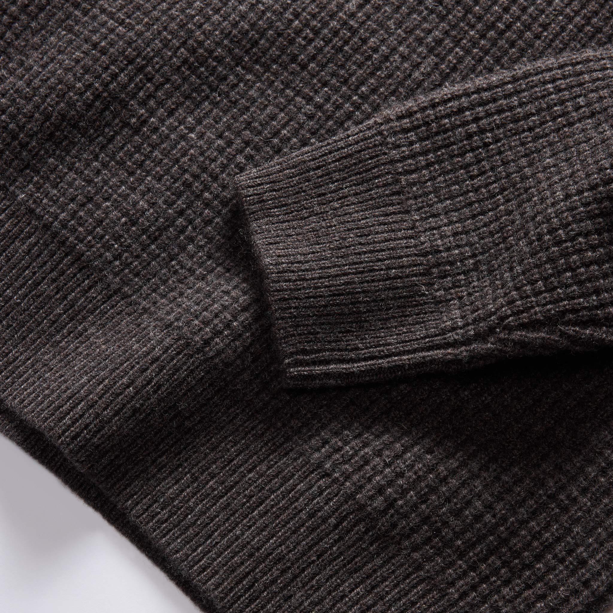 The Sidecountry Sweater in Heather Coffee Merino Waffle - Image 6