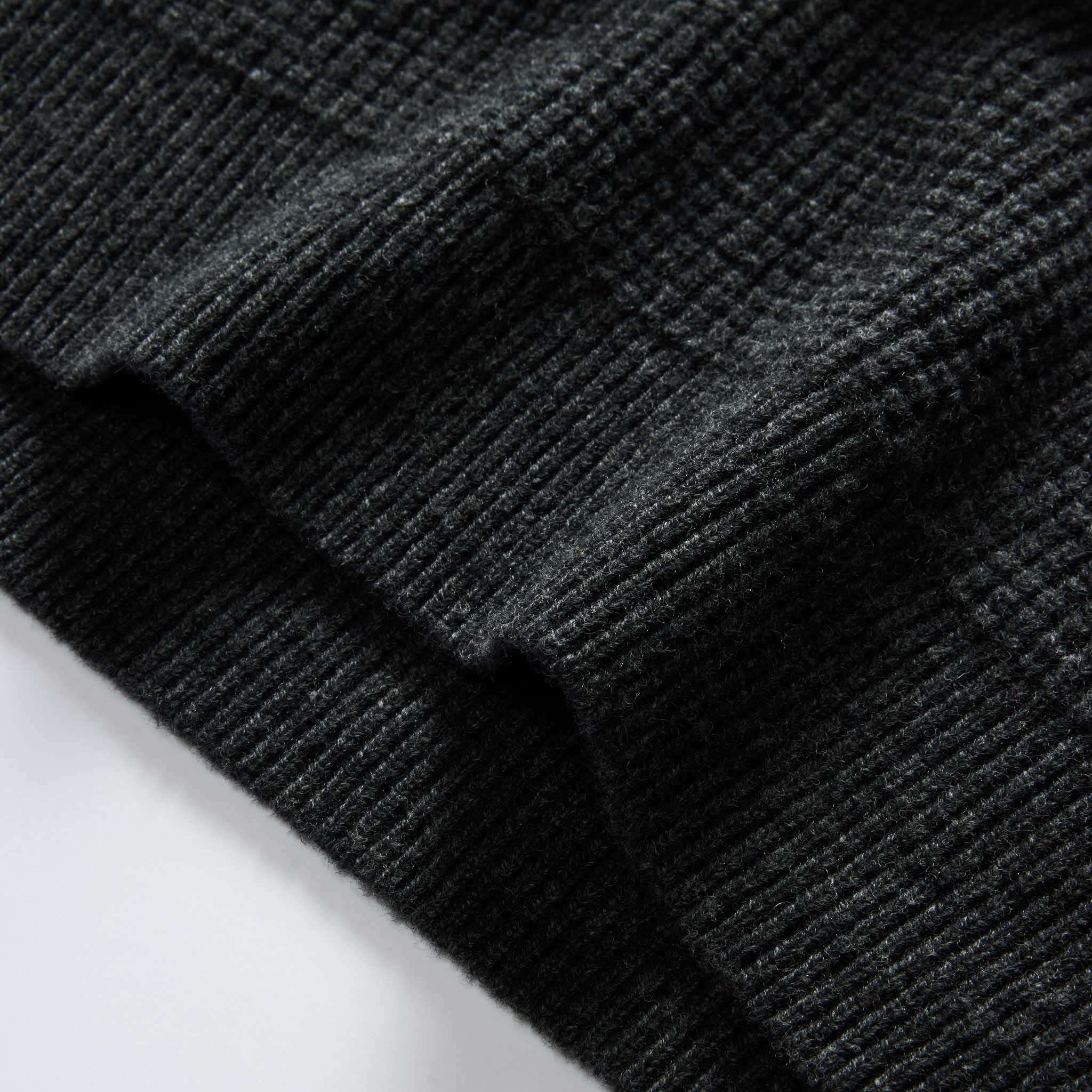 The Sidecountry Sweater in Heather Coal Merino Waffle - Image 6