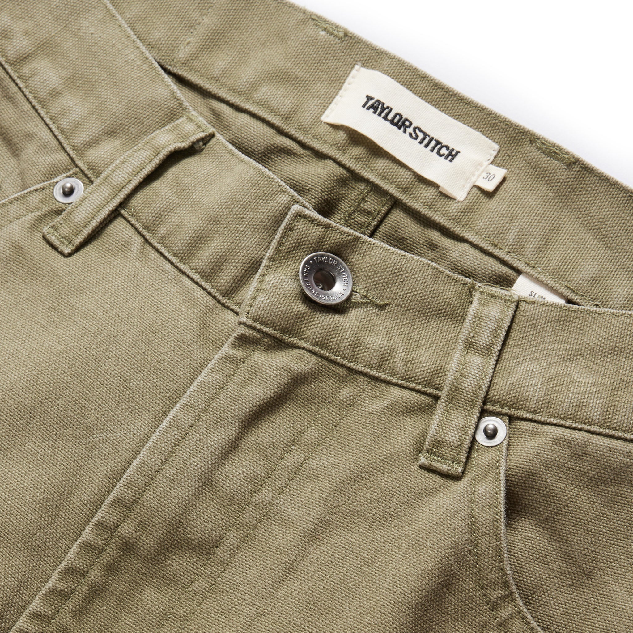 The Slim All Day Pant in Arid Eucalyptus Canvas - Image 8