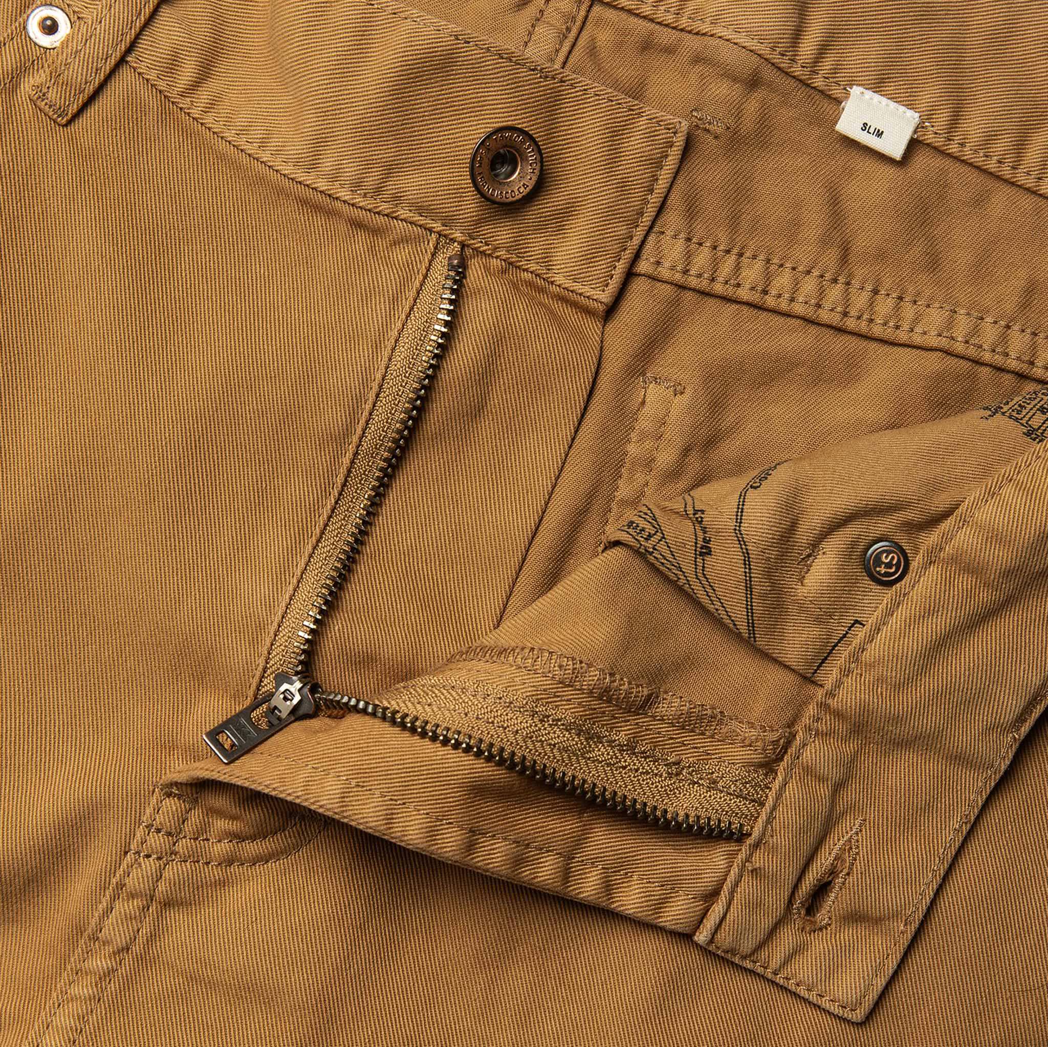 The Slim All Day Pant in British Khaki Selvage - Image 6