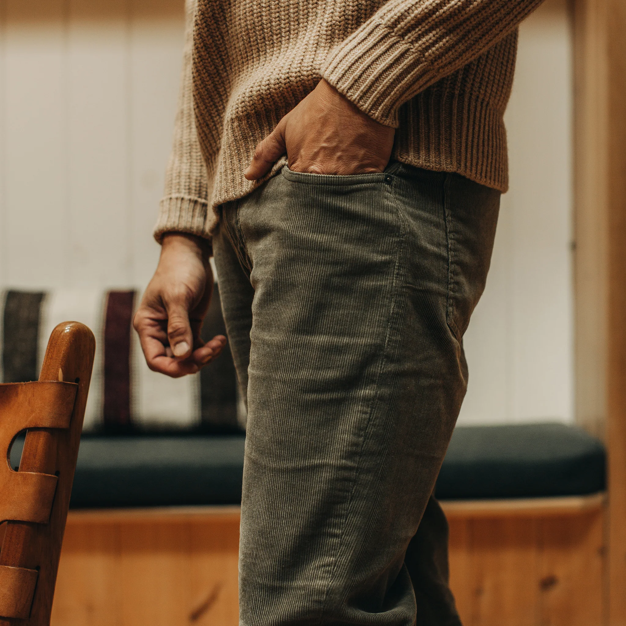 The Slim All Day Pant in Cypress Cord - Image 3