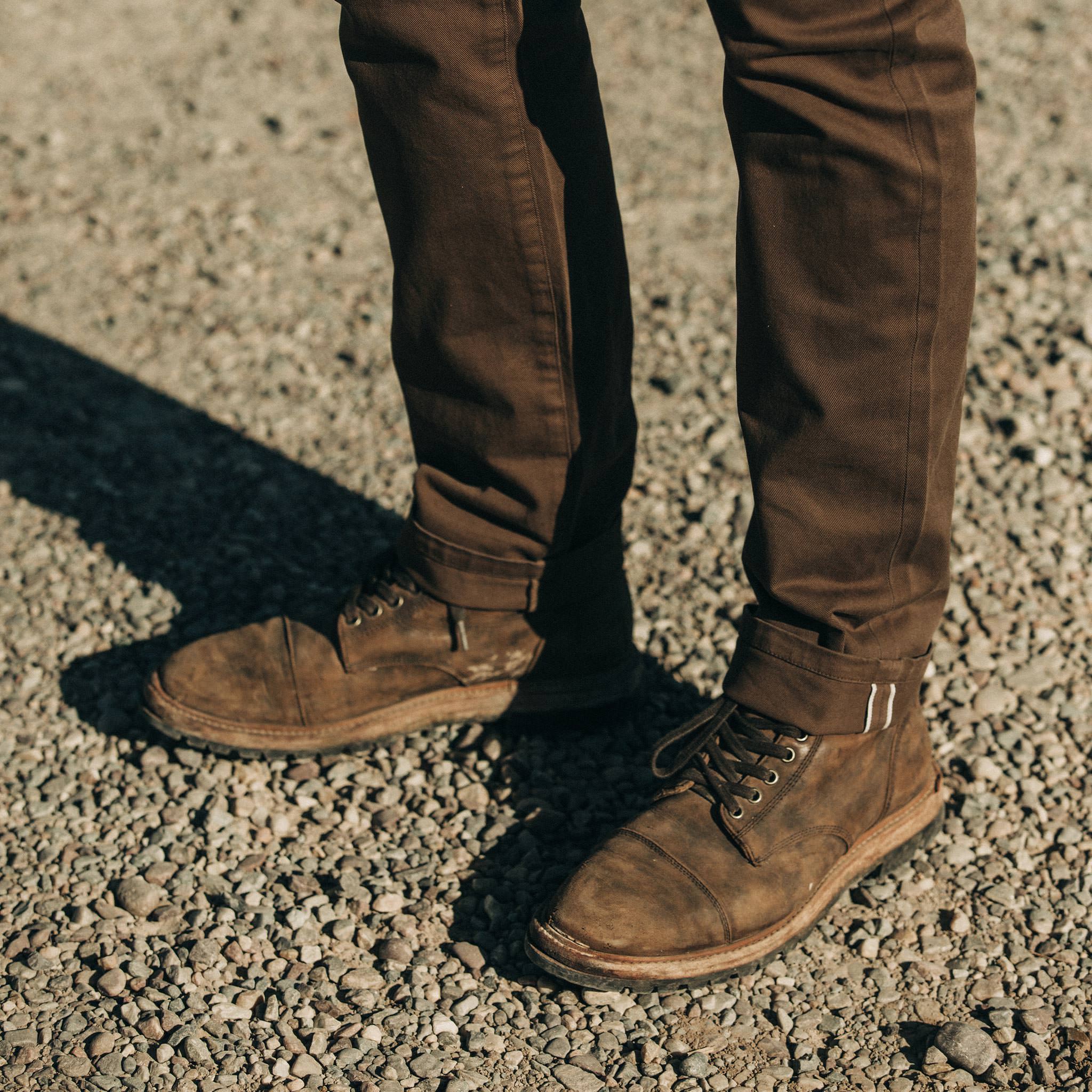 The Slim All Day Pant in Espresso Selvage - Image 5