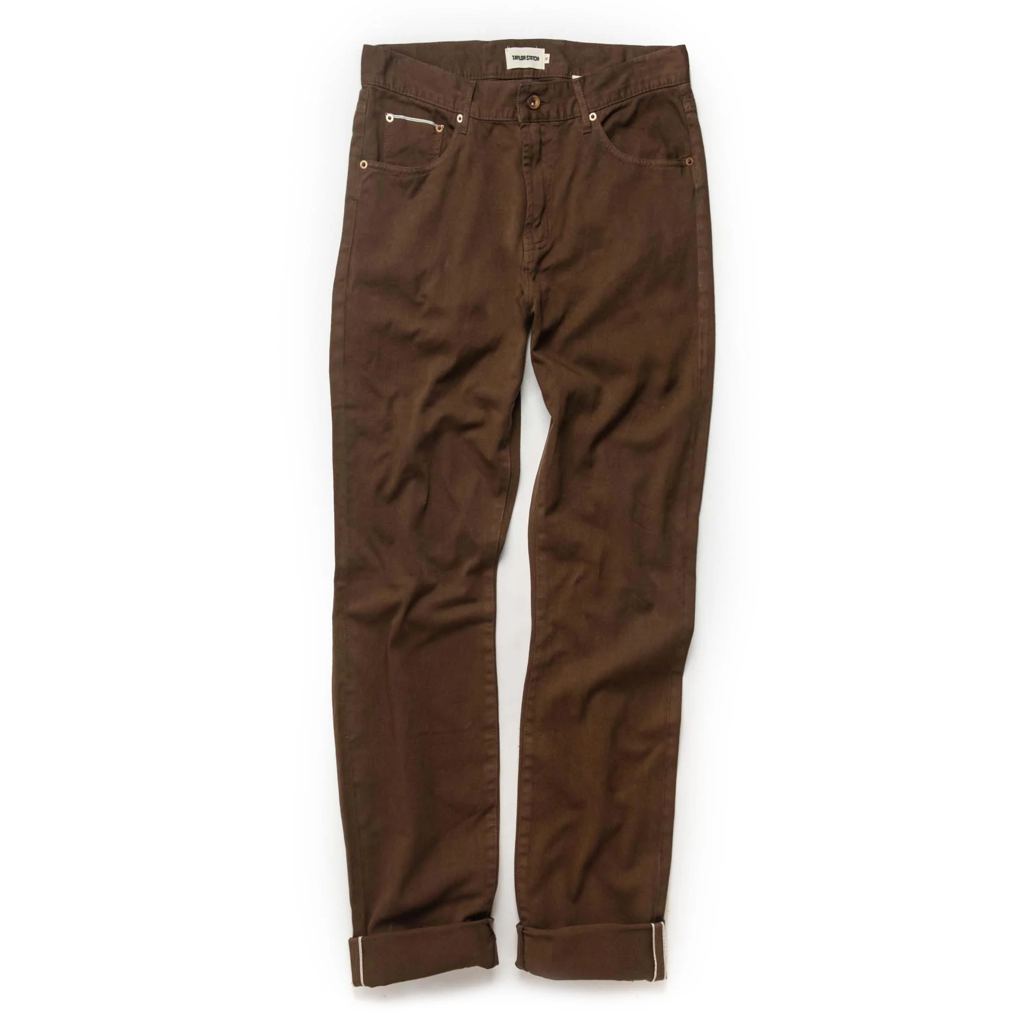 The Slim All Day Pant in Espresso Selvage - Image 9