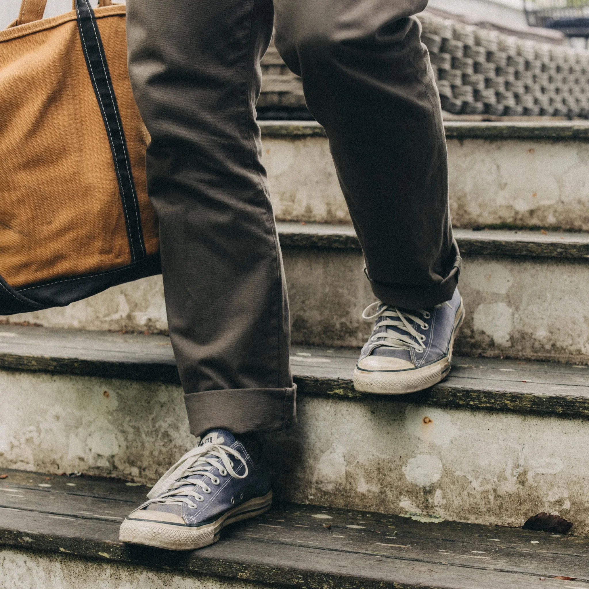 The Slim All Day Pant in Fatigue Olive Selvage Denim - Image 3