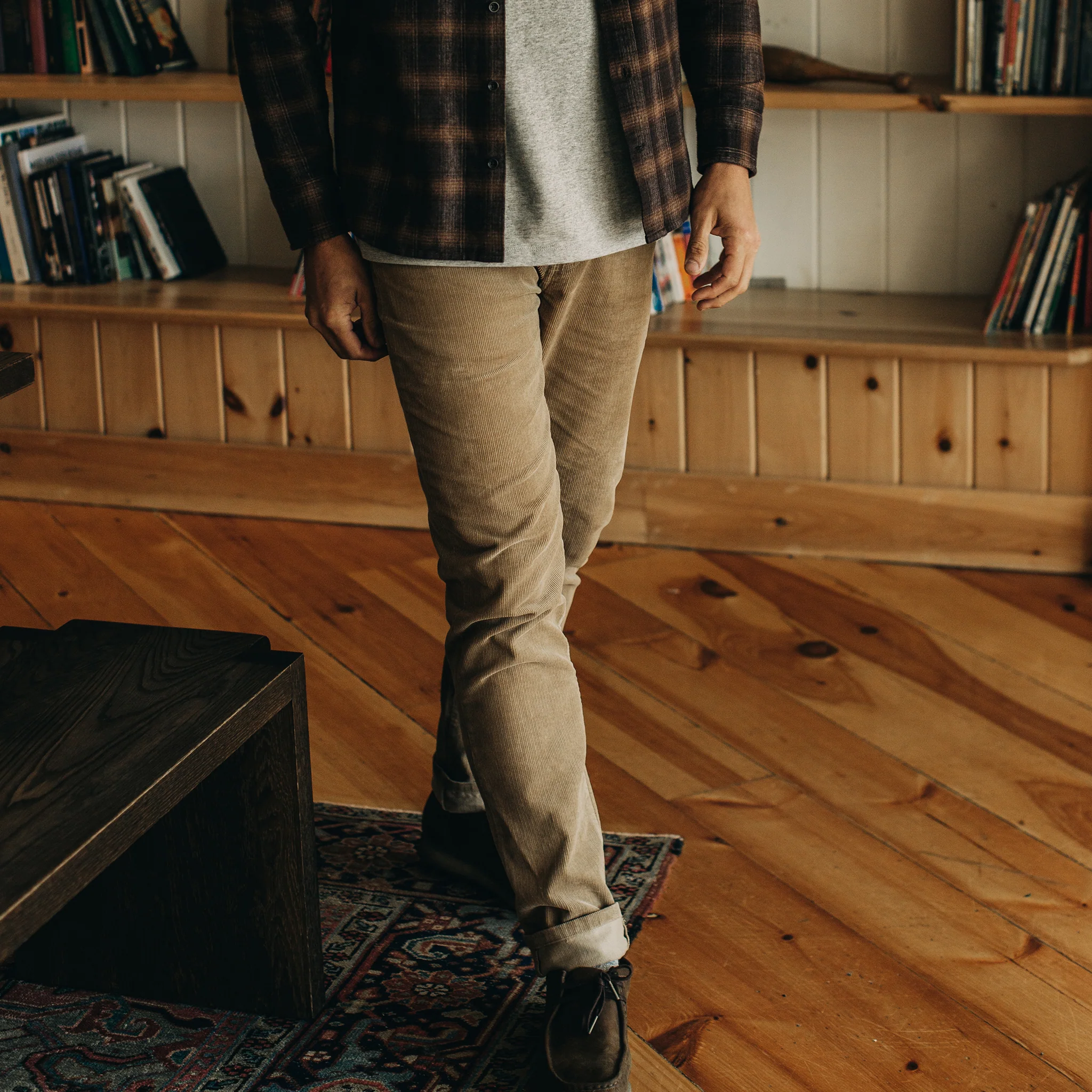The Slim All Day Pant in Khaki Cord - Image 4