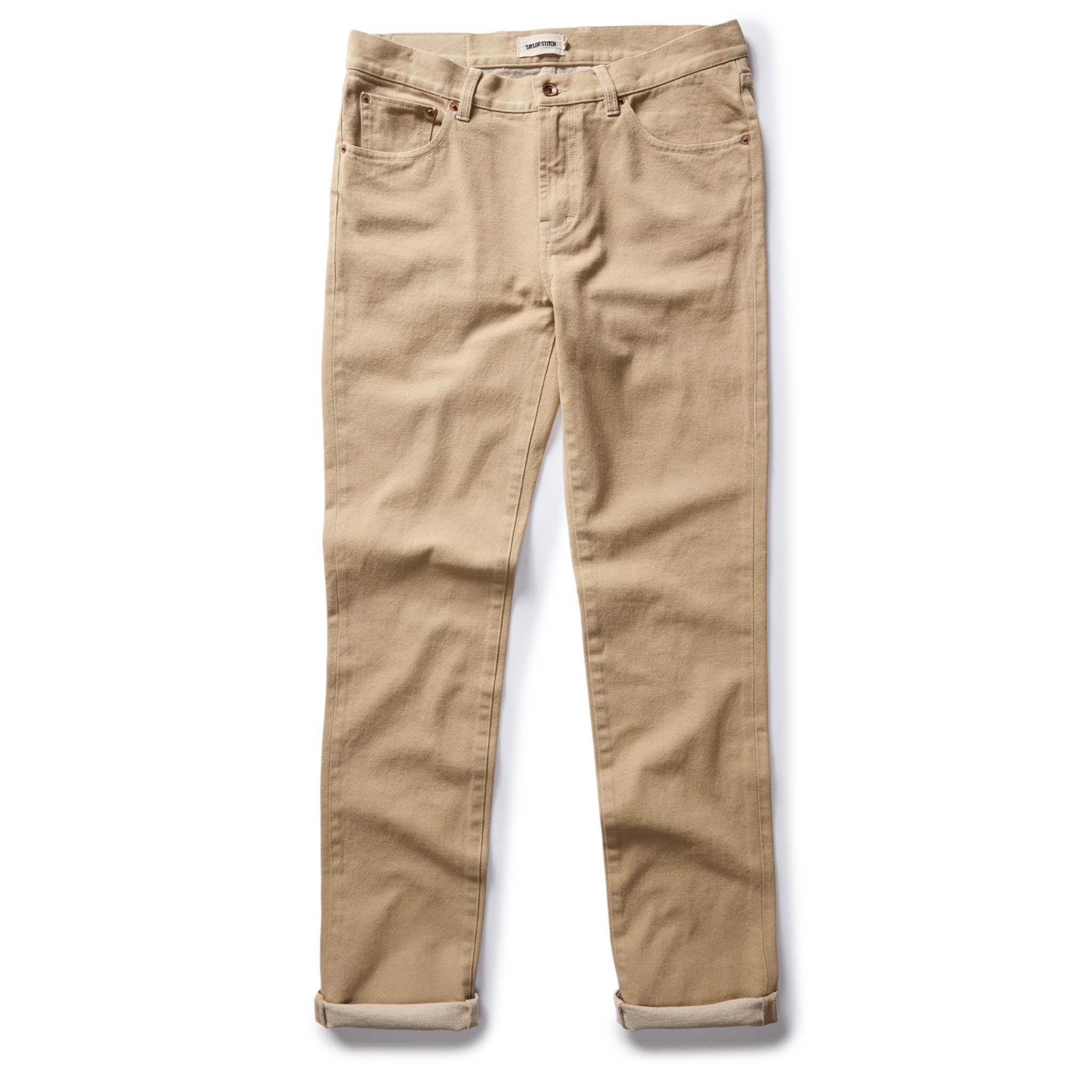 The Slim All Day Pant in Light Khaki Broken Twill - Image 5
