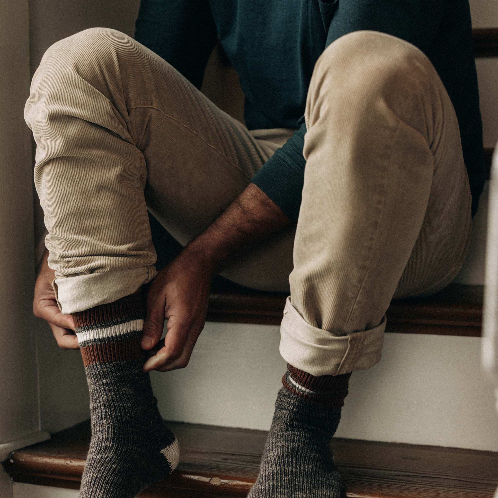 The Slim All Day Pant in Light Khaki Cord - Image 4