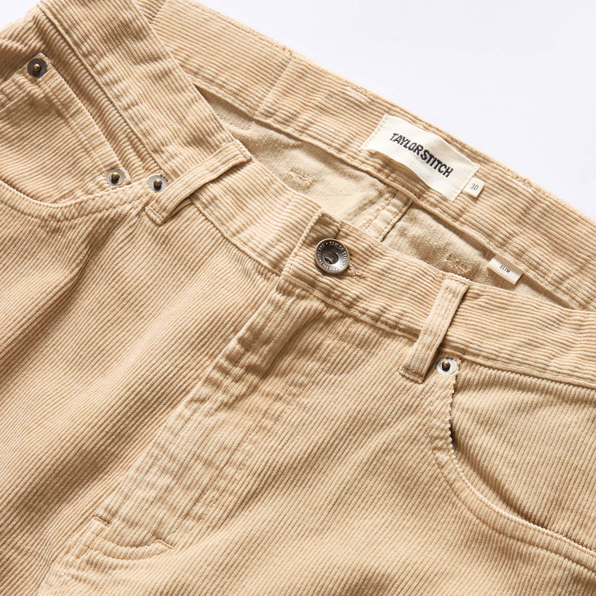 The Slim All Day Pant in Light Khaki Cord - Image 8