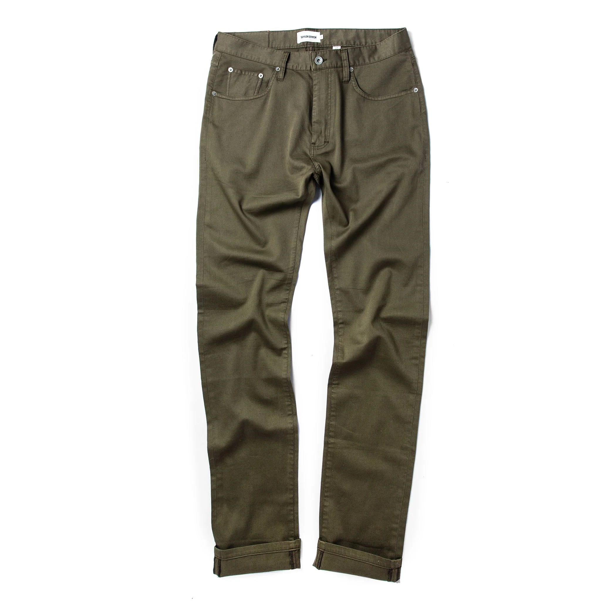 The Slim All Day Pant in Olive Bedford Cord - Image 11