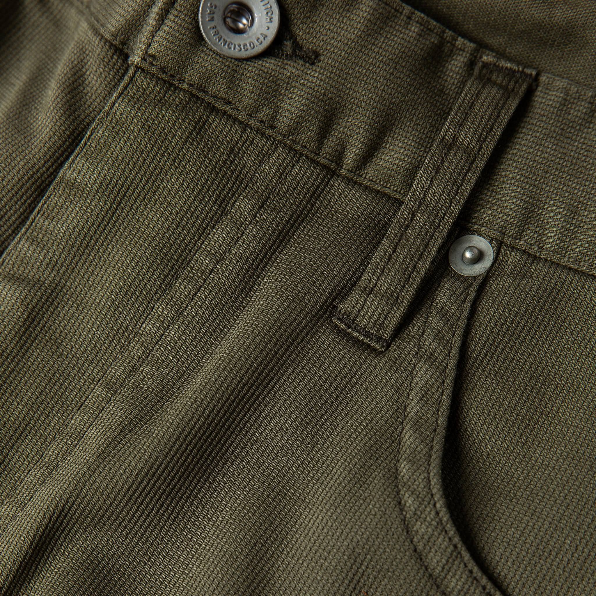The Slim All Day Pant in Olive Bedford Cord - Image 7