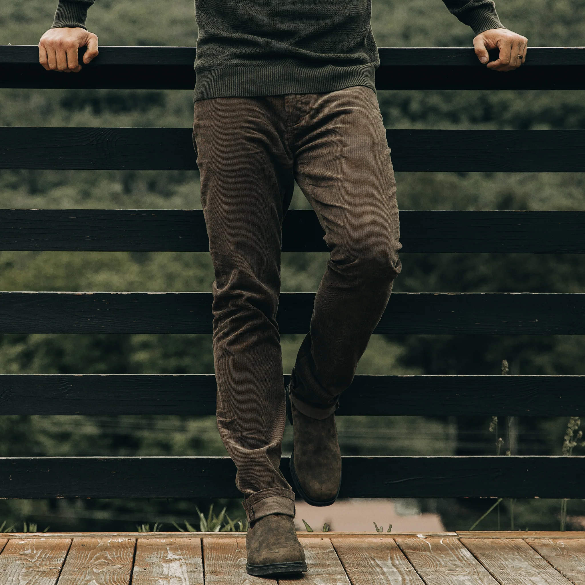 The Slim All Day Pant in Walnut Cord - Image 2