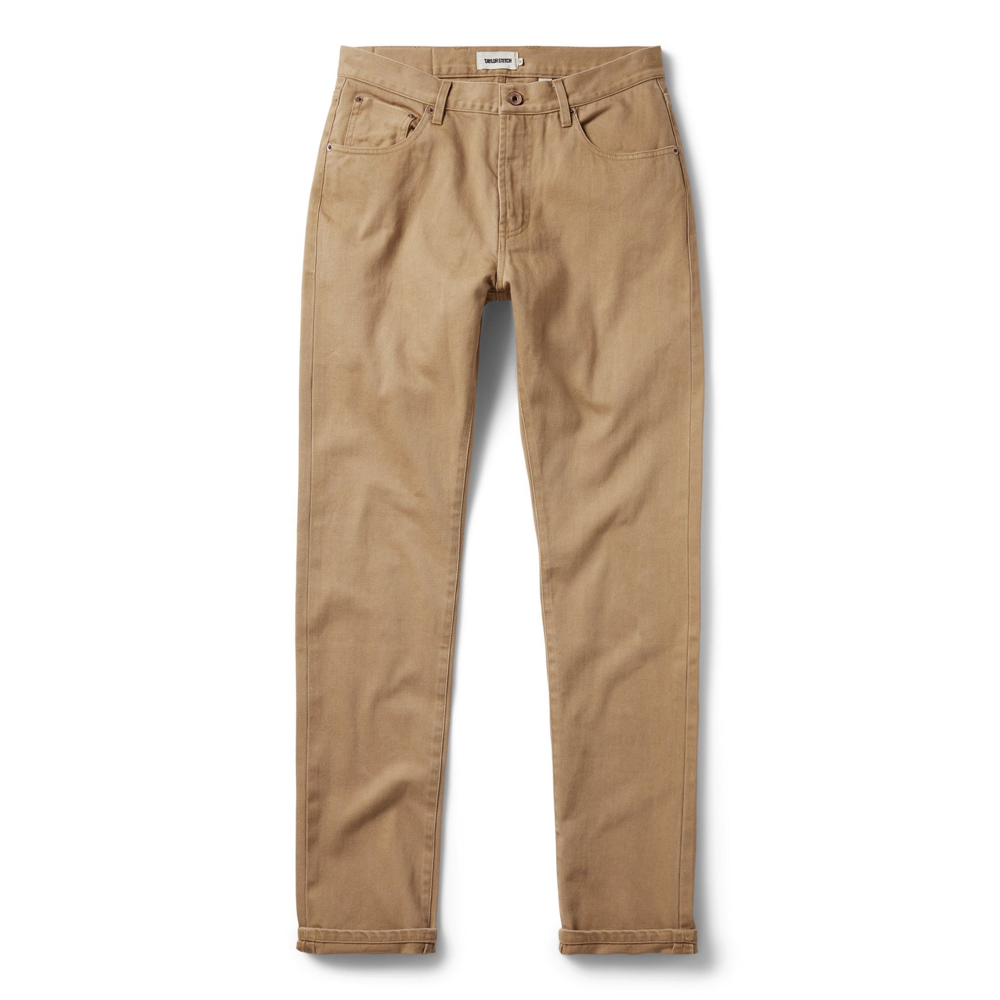 The Slim All Day Pant in Washed Tobacco Selvage - Image 5