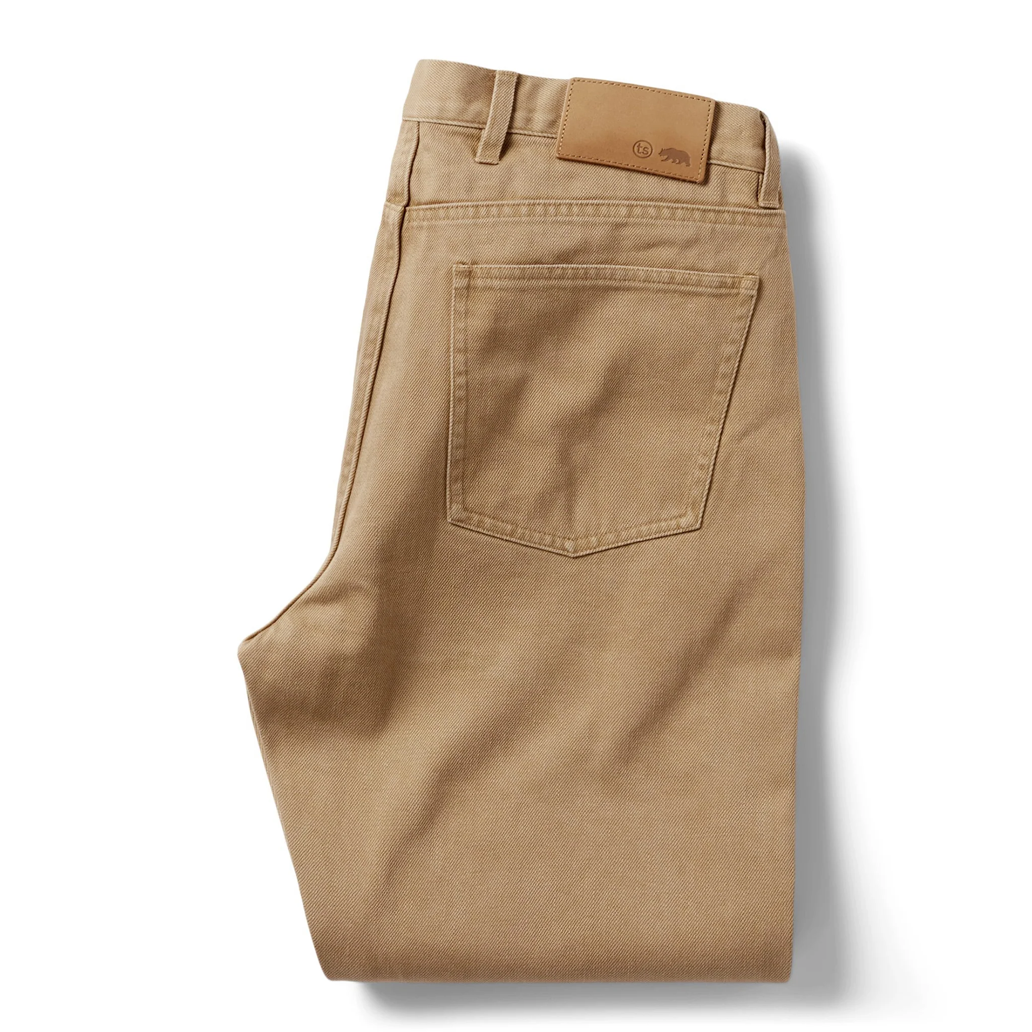 The Slim All Day Pant in Washed Tobacco Selvage - Image 6