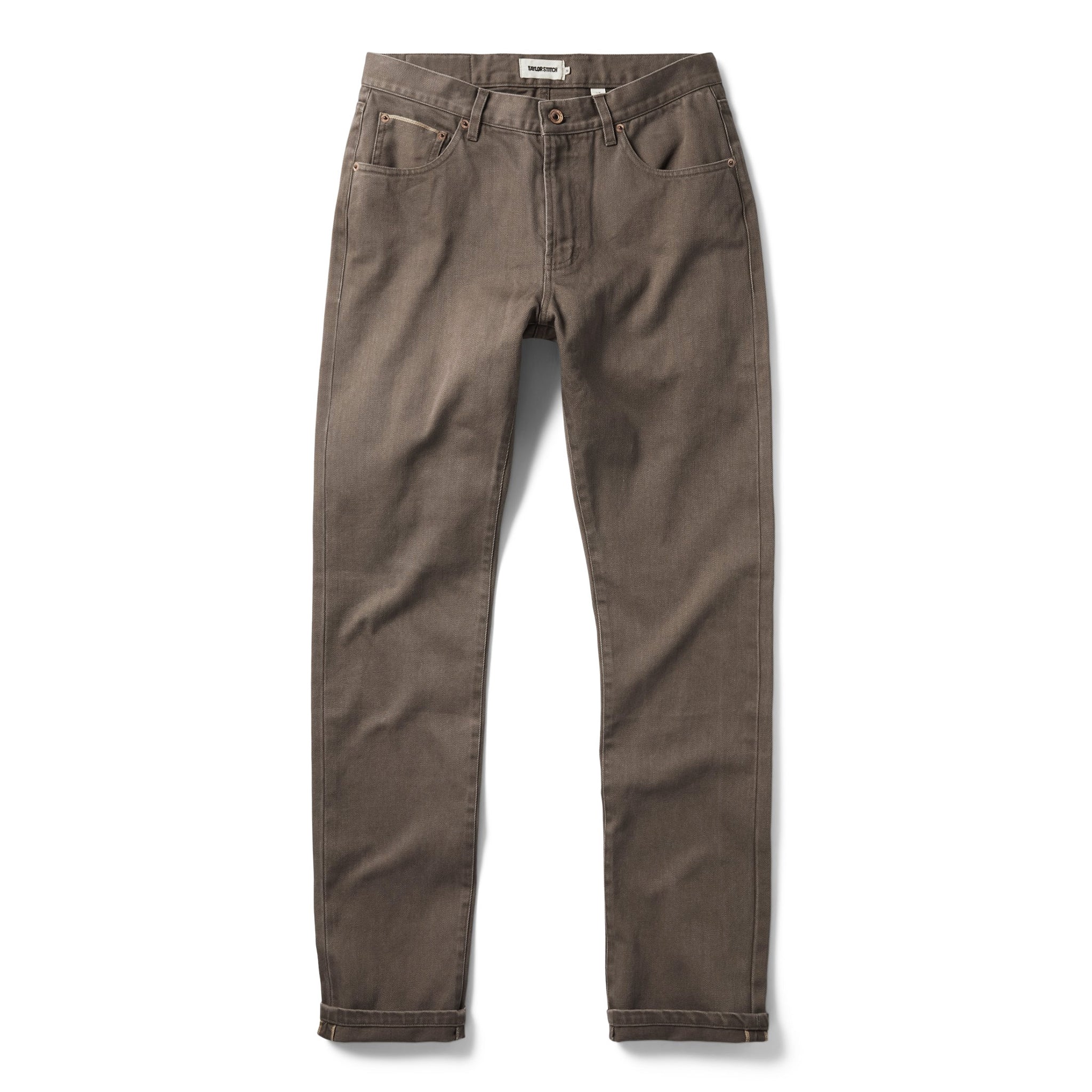 The Slim All Day Pant in Washed Walnut Selvage - Image 5