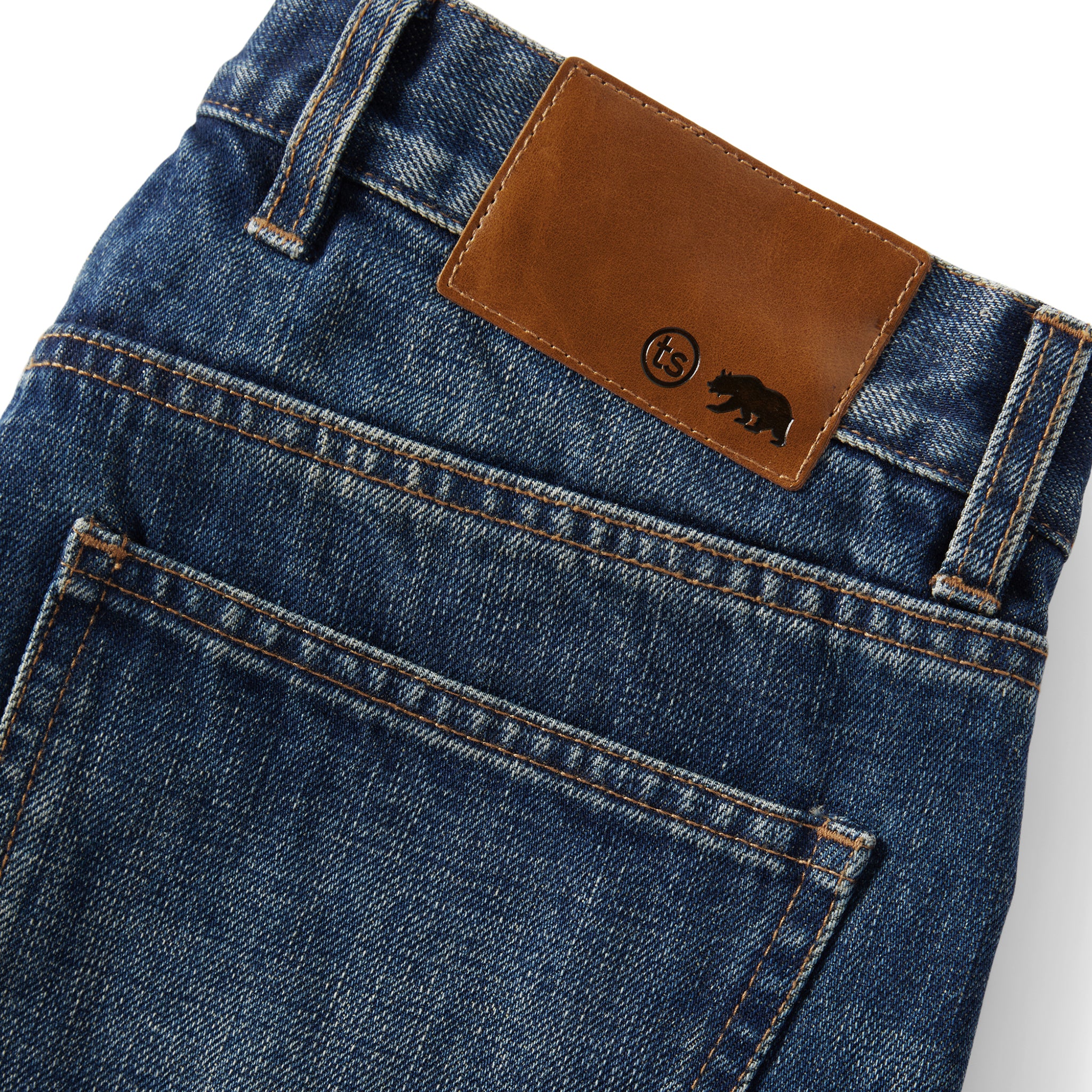 The Slim Brushed Back Jean in Sawyer Wash Organic Selvage - Image 5