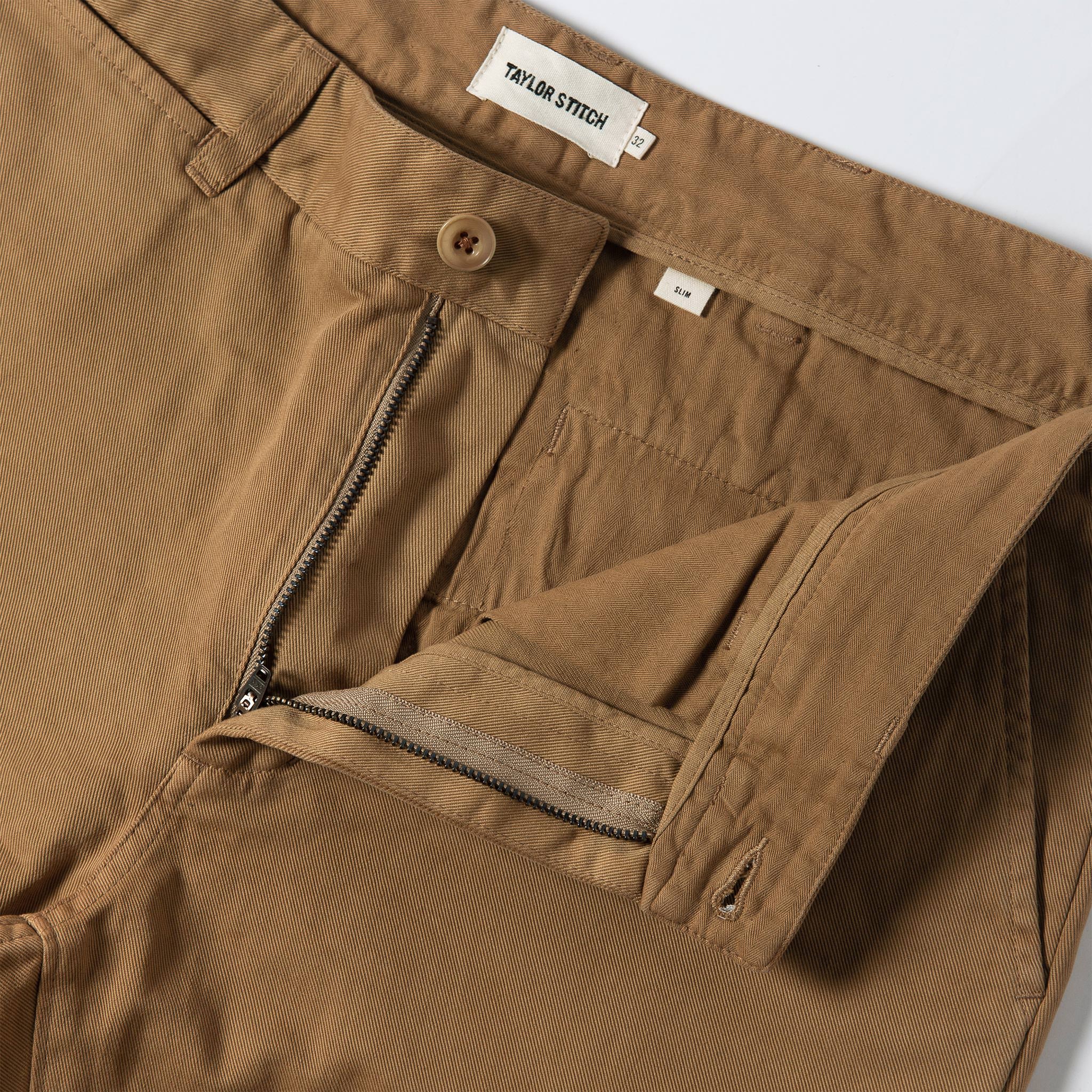 The Slim Foundation Pant in Organic British Khaki - Image 5