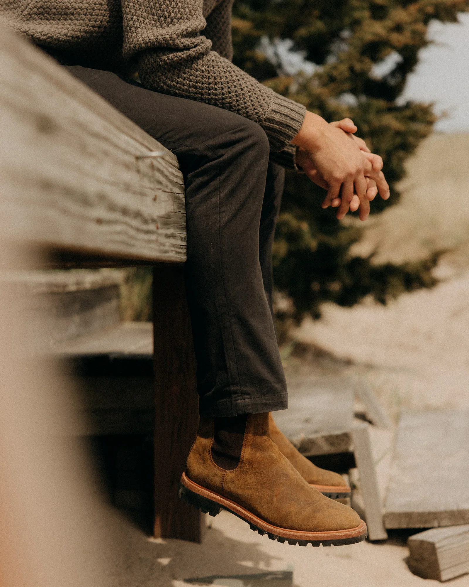 The Slim Foundation Pant in Organic Faded Black - Image 4