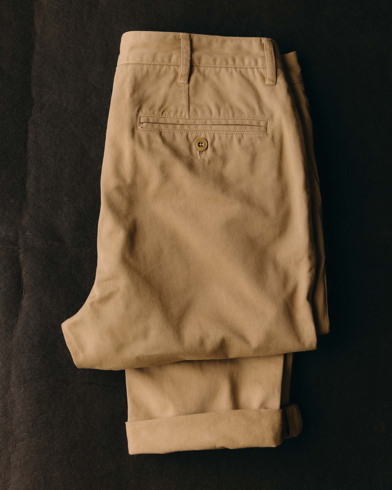The Slim Foundation Pant in Organic Khaki - Image 3