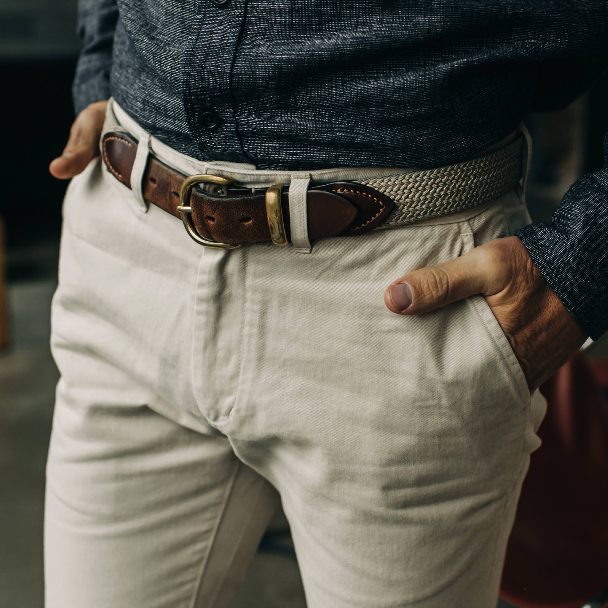 The Slim Foundation Pant in Organic Stone - Image 3