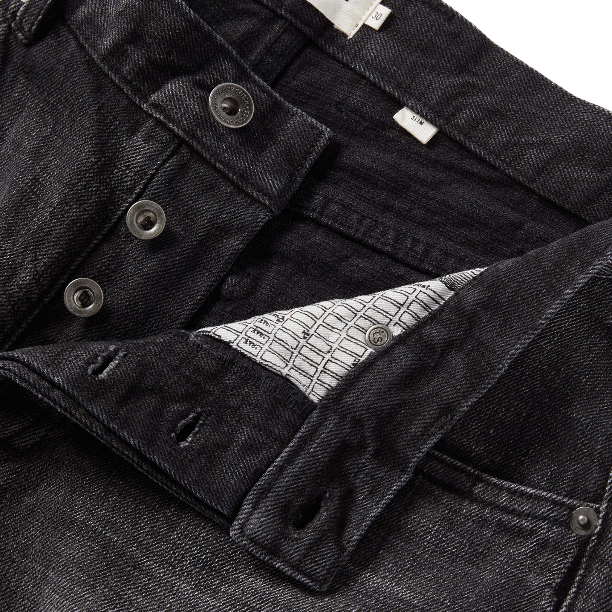 The Slim Jean in Black 3-Month Wash Selvage - Image 4