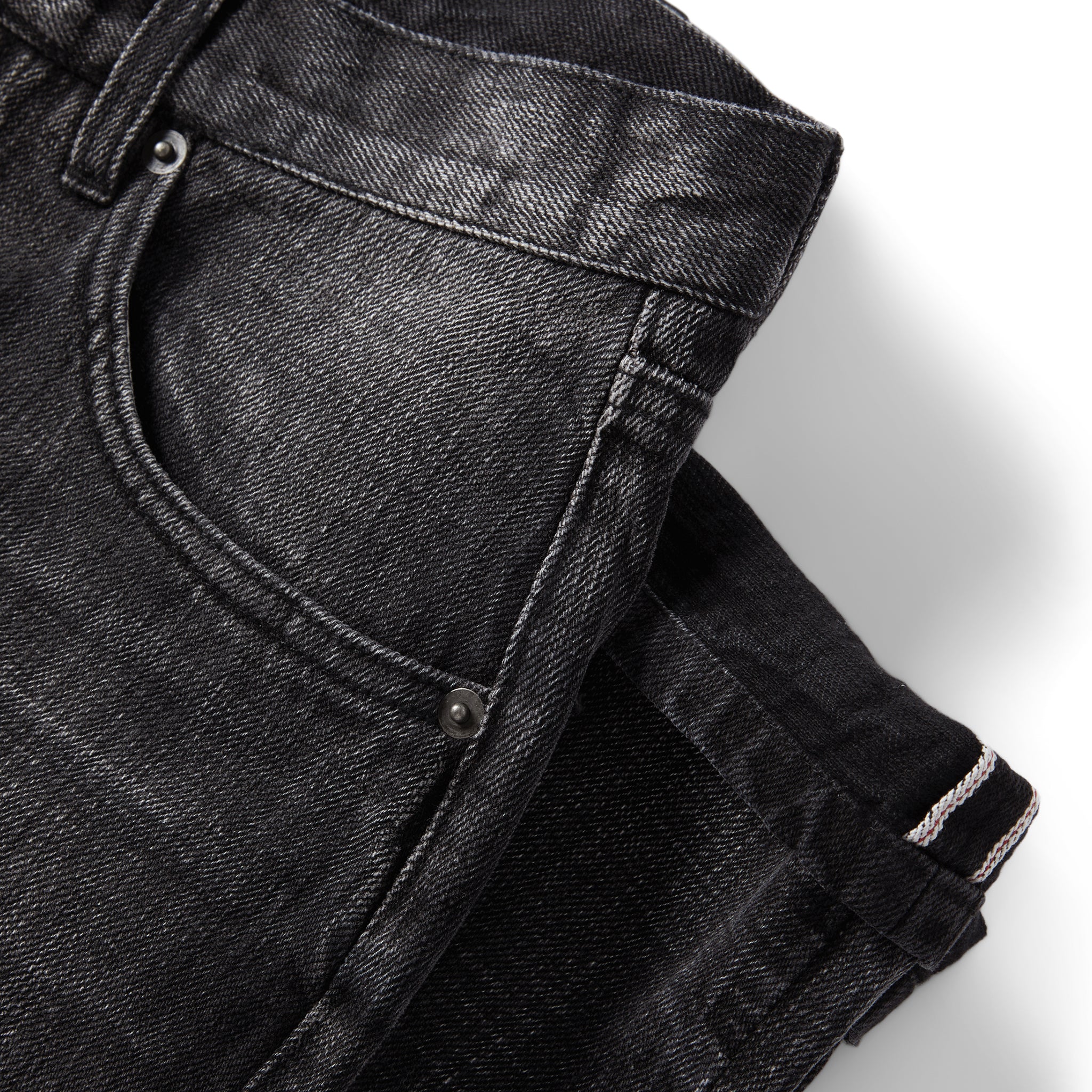 The Slim Jean in Black 3-Month Wash Selvage - Image 8