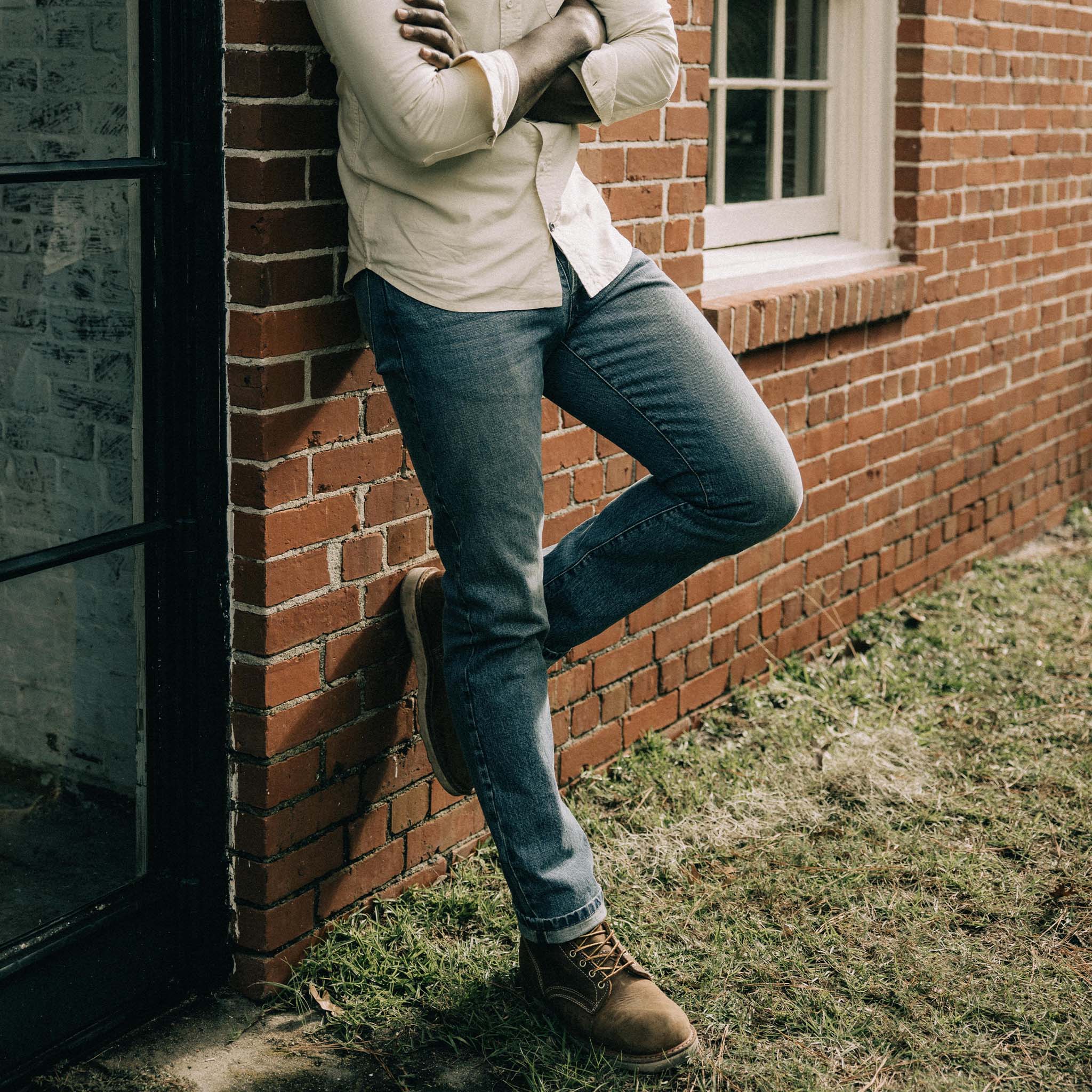The Slim Jean in Fletcher Wash Organic Selvage - Image 3