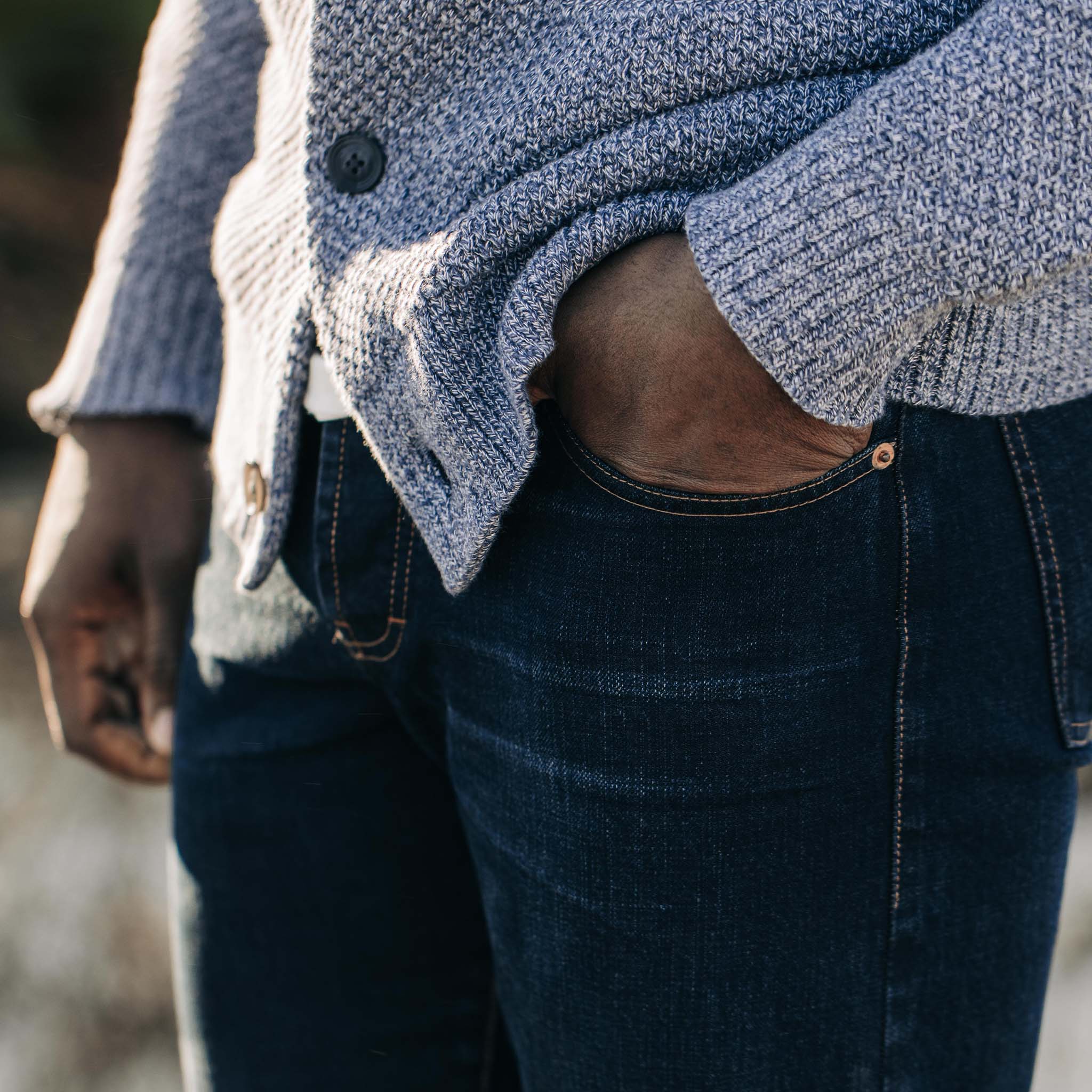 The Slim Jean in Wallace Wash Organic Selvage - Image 3