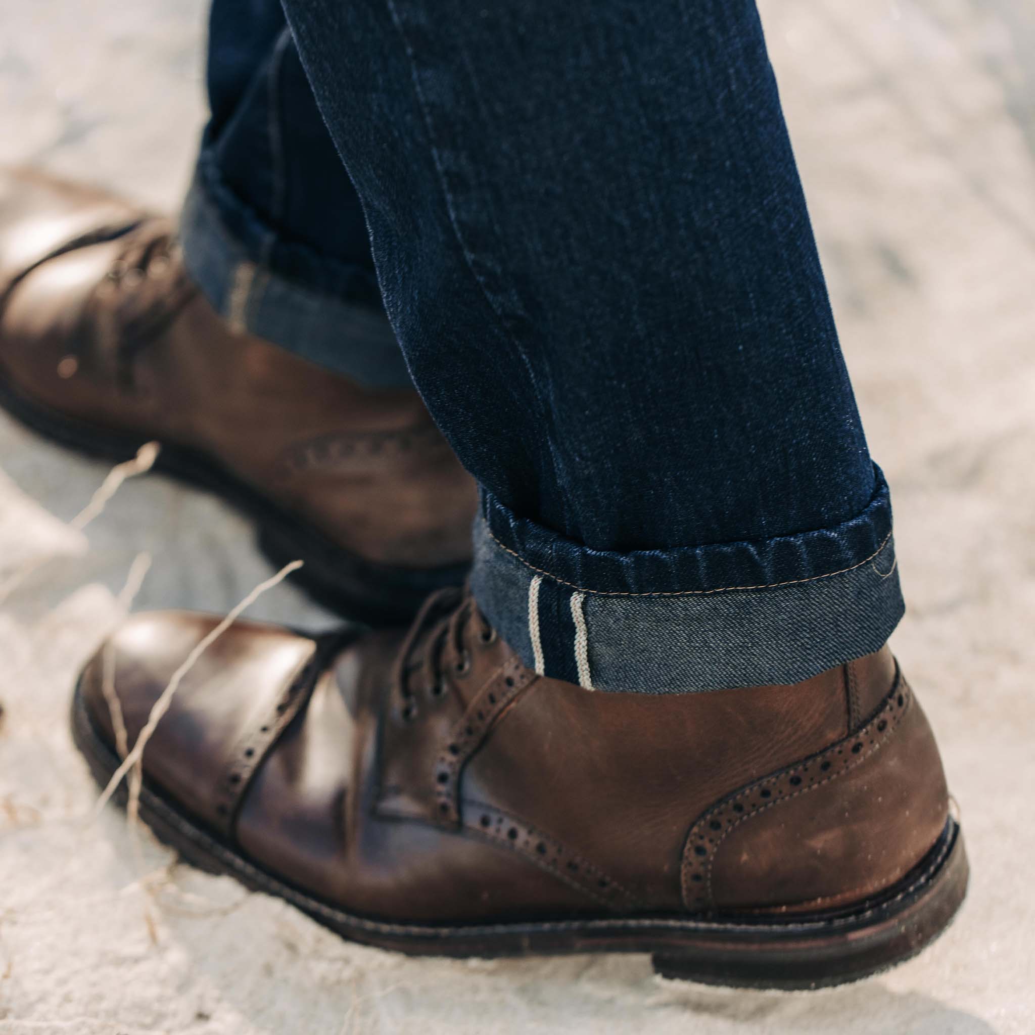 The Slim Jean in Wallace Wash Organic Selvage - Image 4