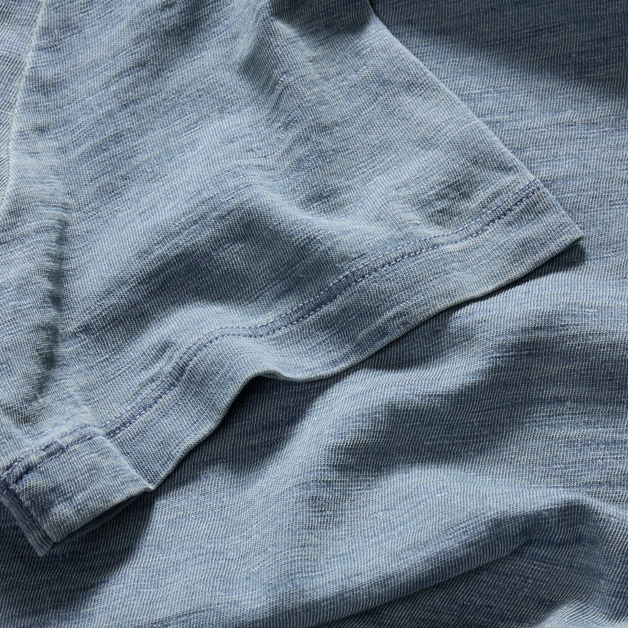 The Slub Tee in Washed Indigo - Image 7