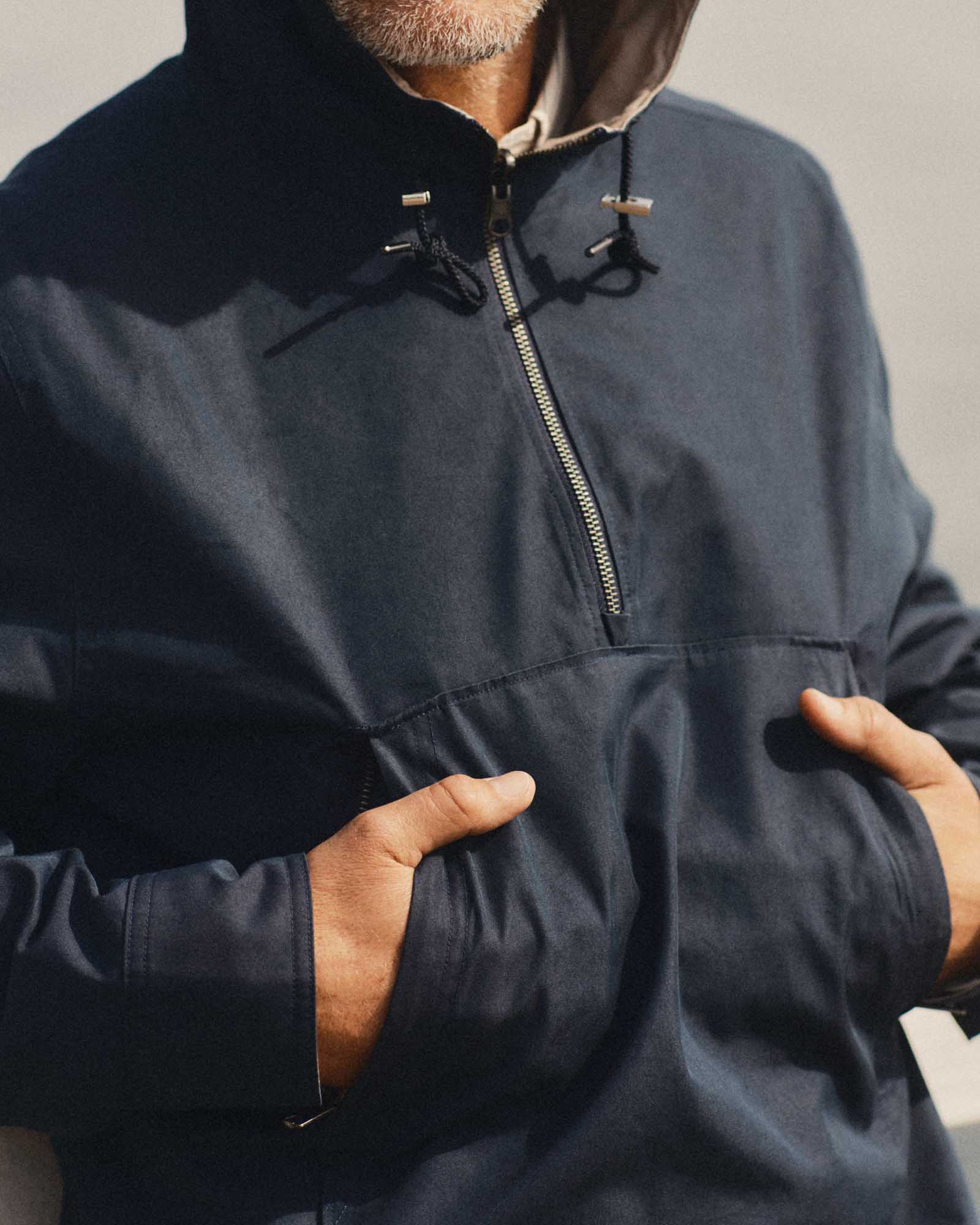 The Squall Anorak in Navy Twill - Image 3