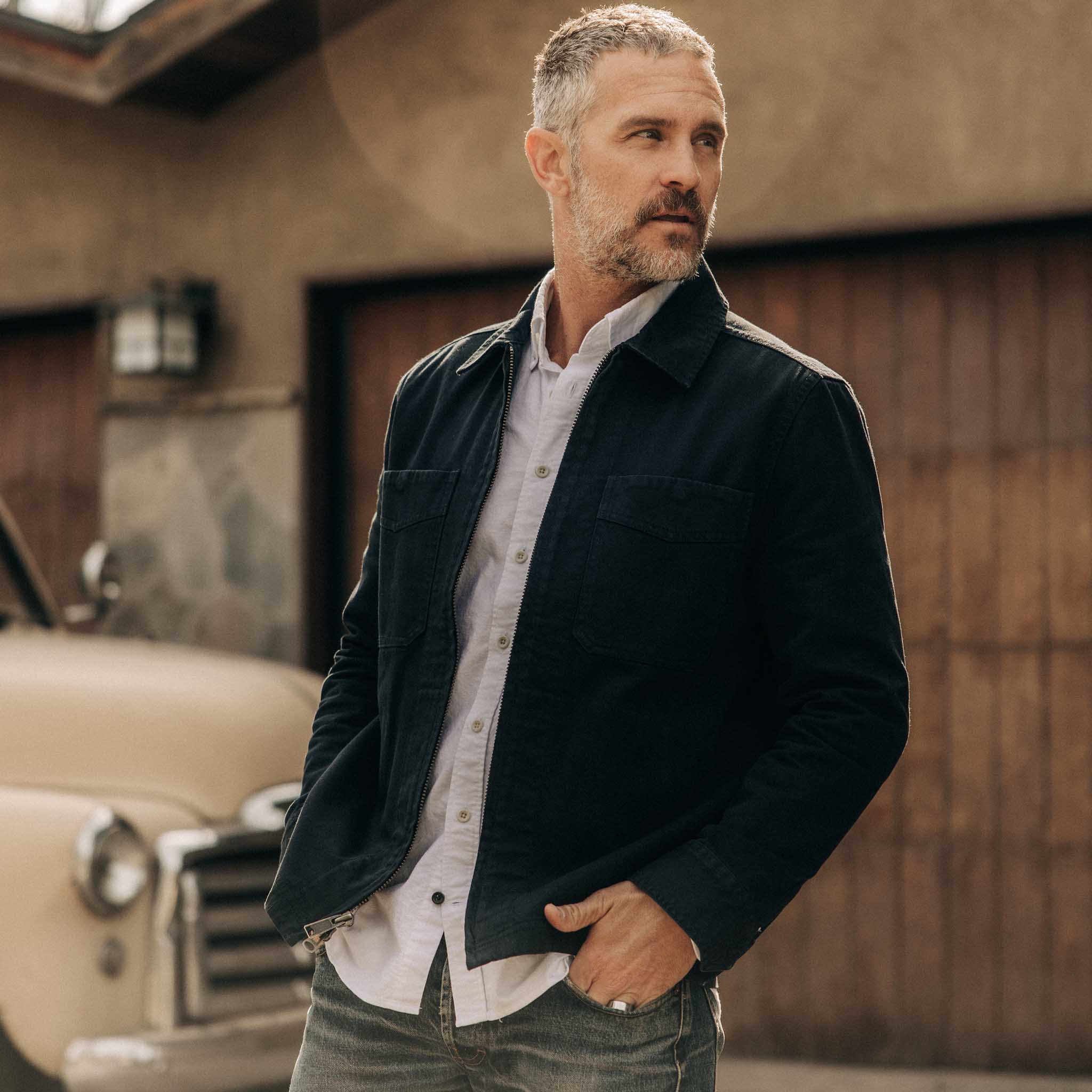 The Station Jacket in Dark Navy Broken Twill - Image 2