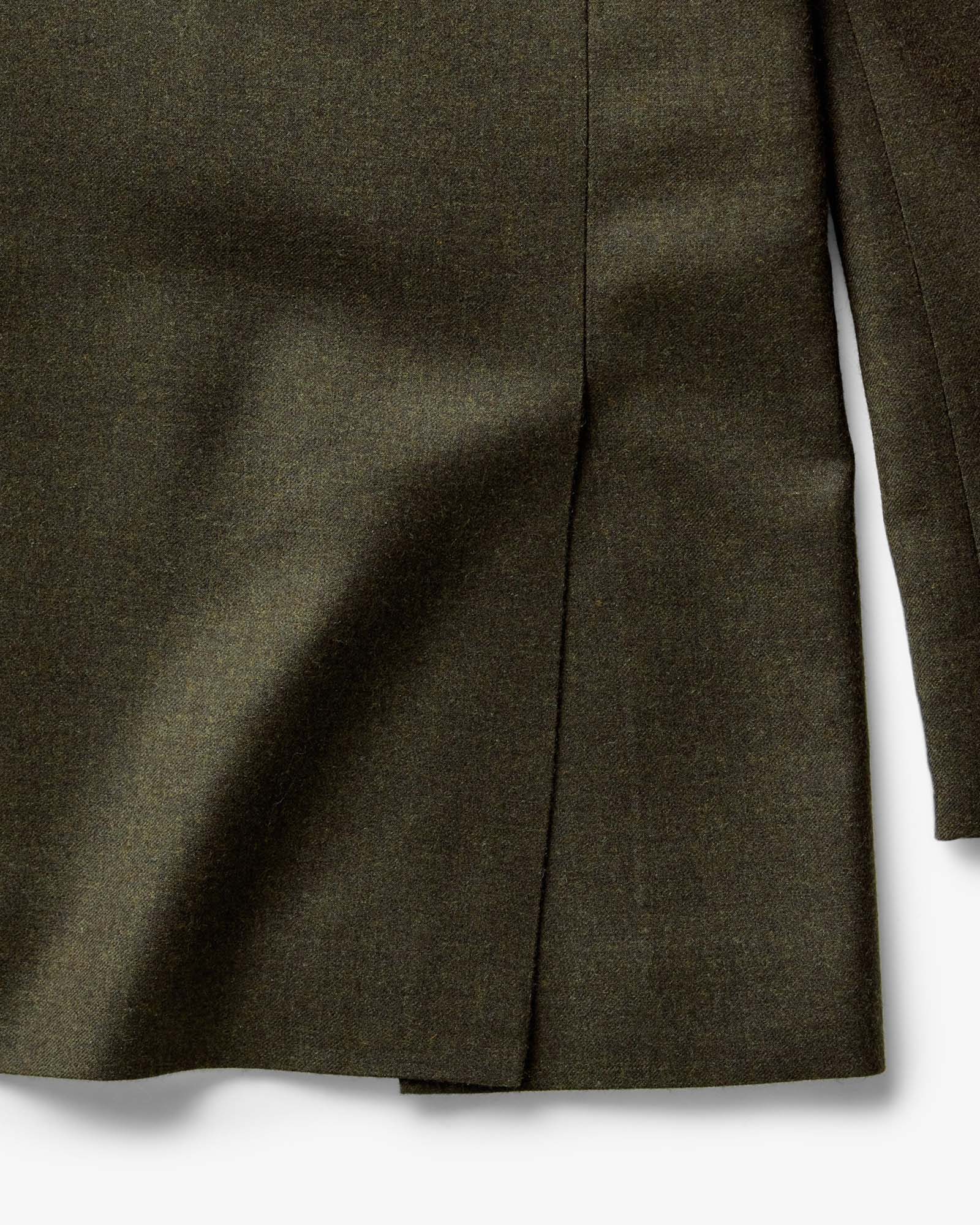 The Stevens Sportcoat in Black Olive Wool Flannel - Image 7