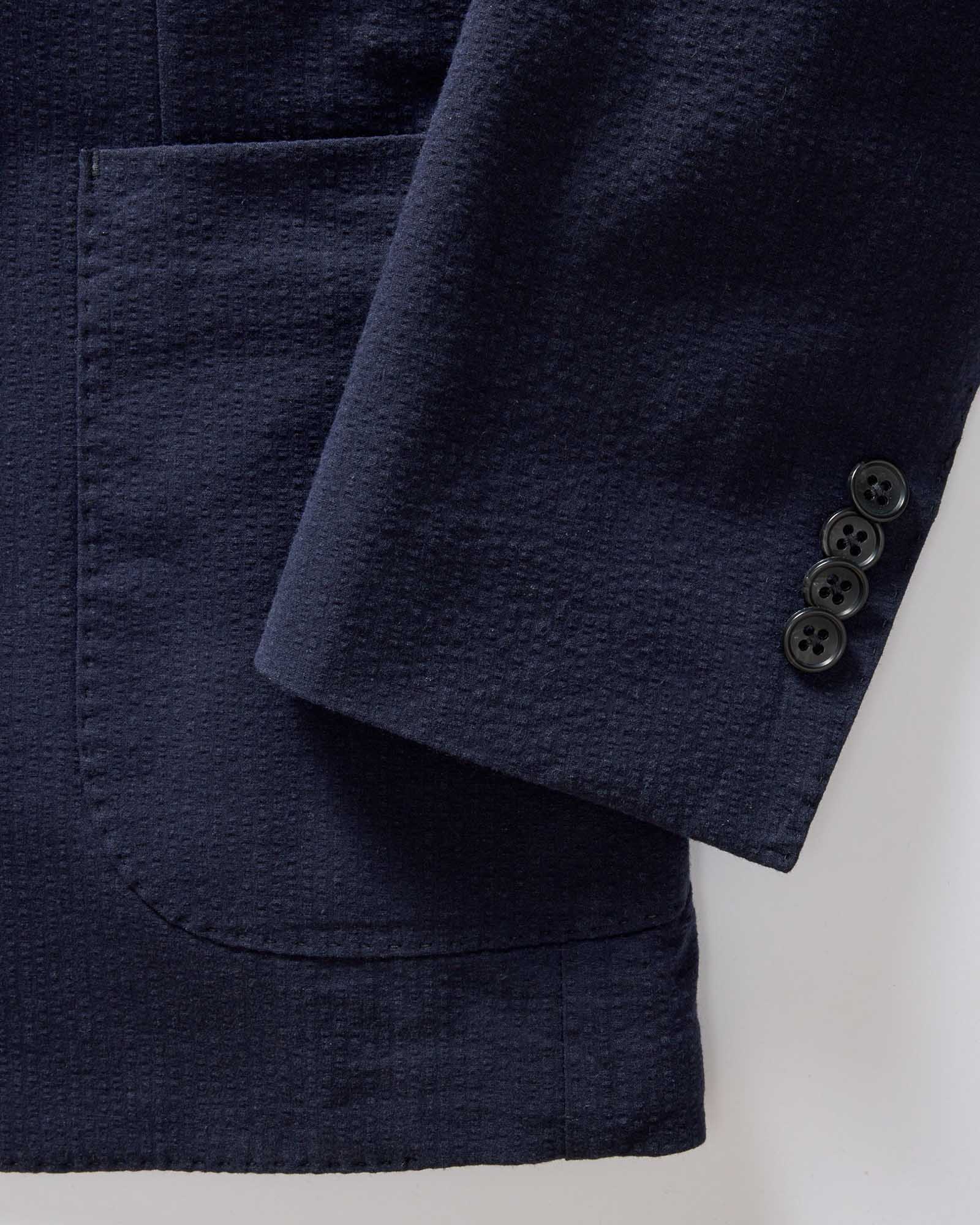 The Stevens Sportcoat in Navy Linen Seersucker - Image 7