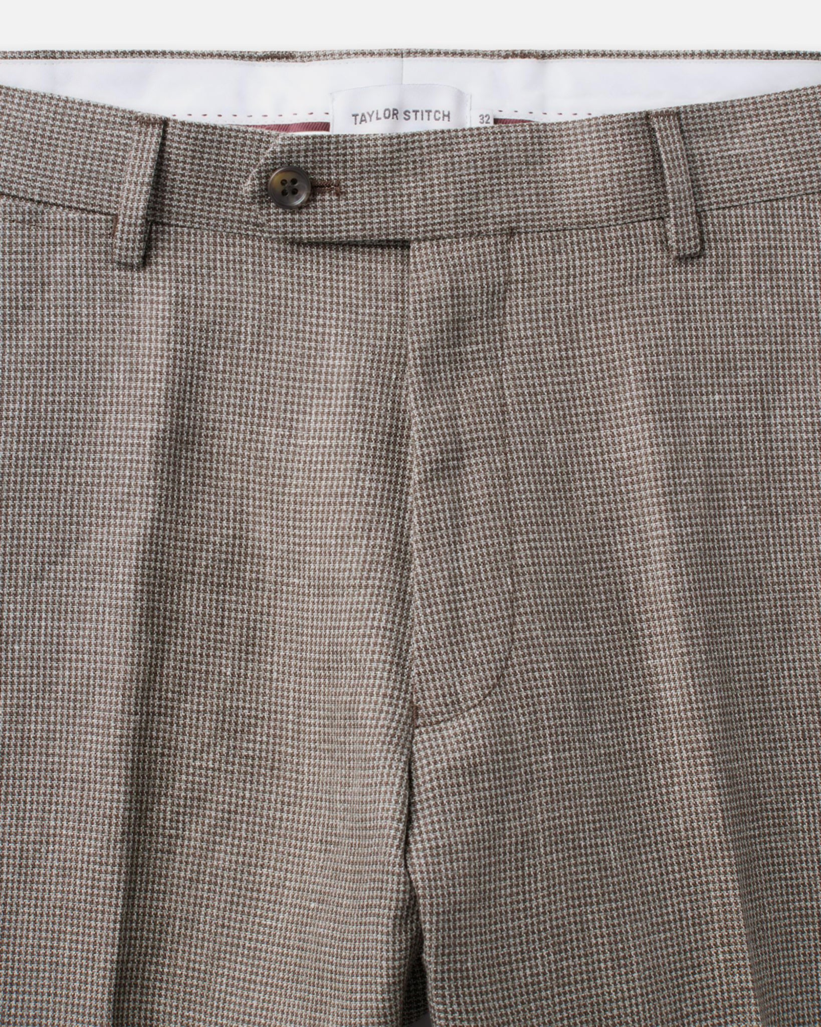 The Stevens Trouser in Morel Micro Check - Image 5