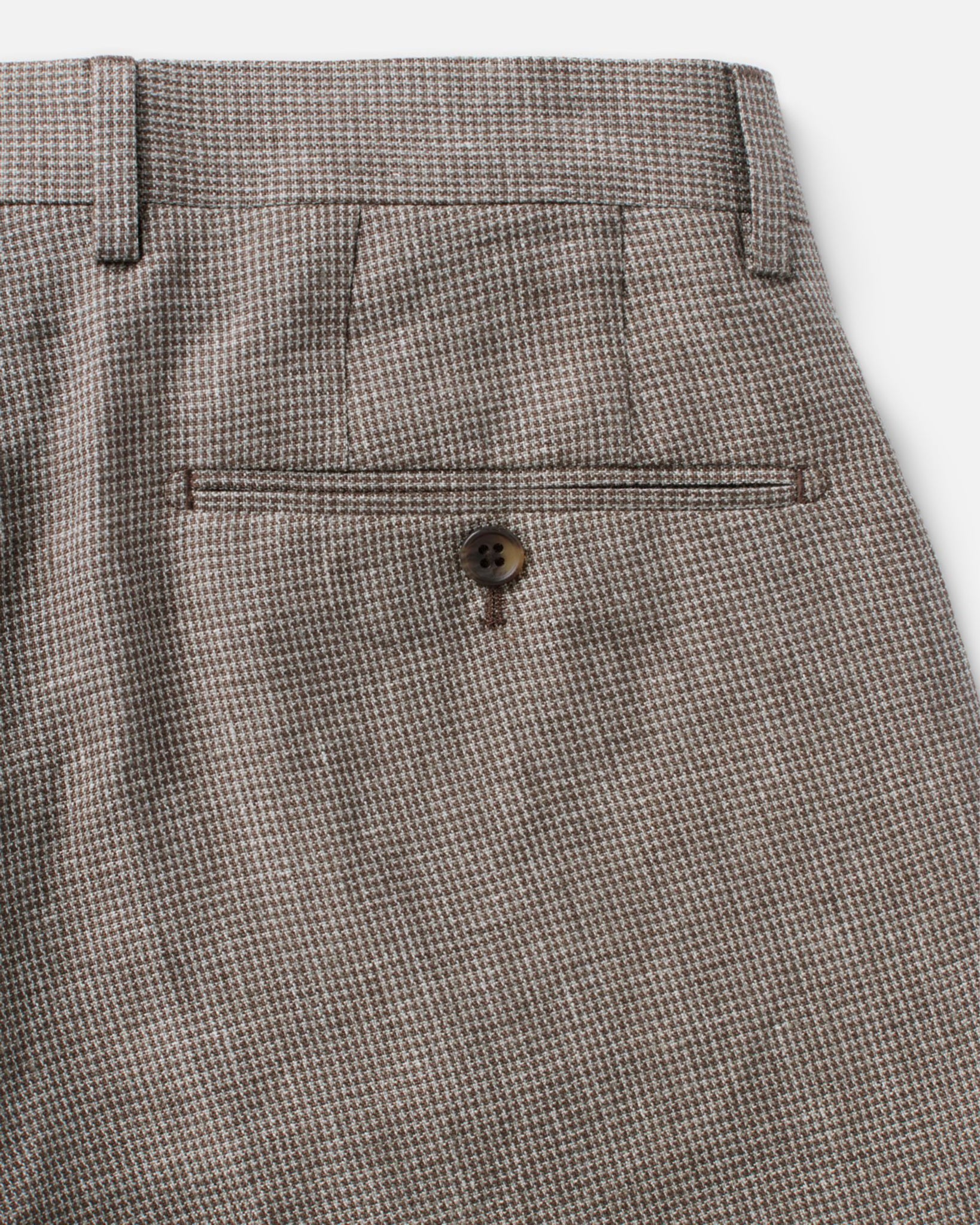 The Stevens Trouser in Morel Micro Check - Image 7
