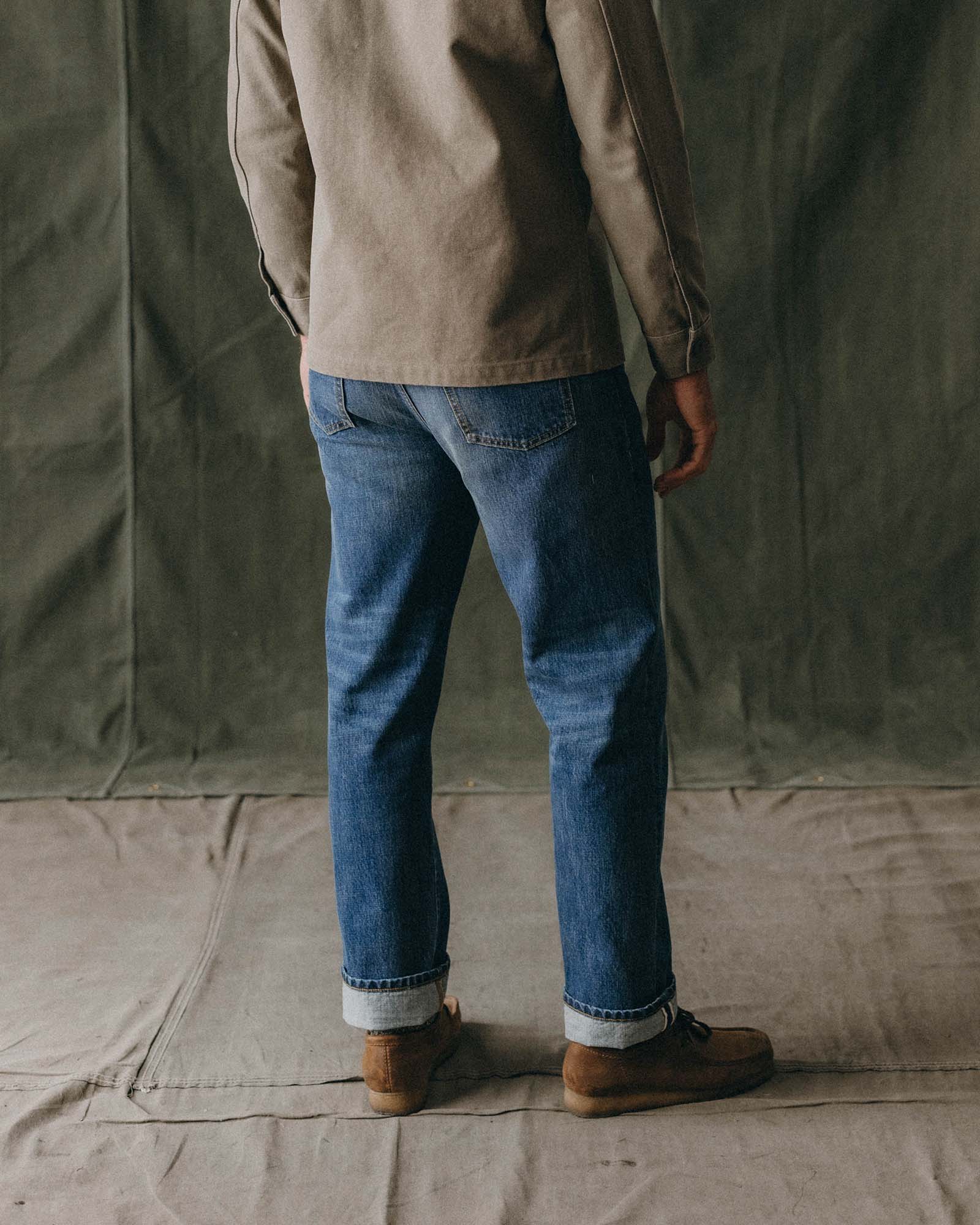 The Straight Jean in Mid Wash Organic Selvedge - Image 3
