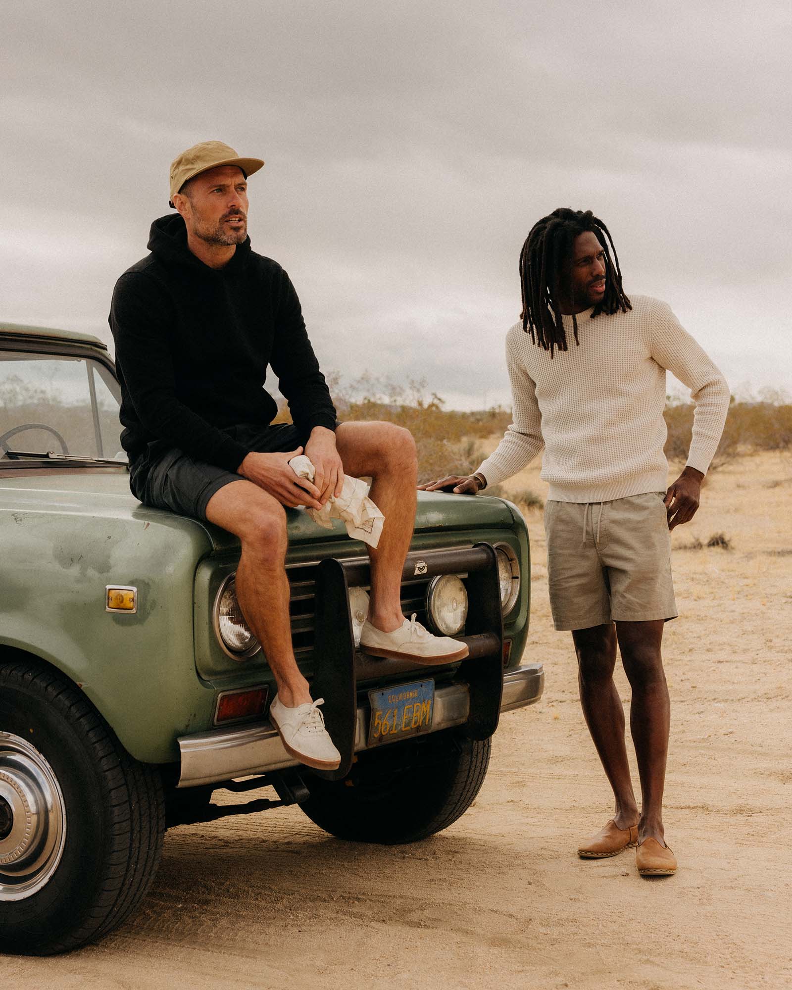The Sunset Hoodie in Black Indigo Terry - Image 5