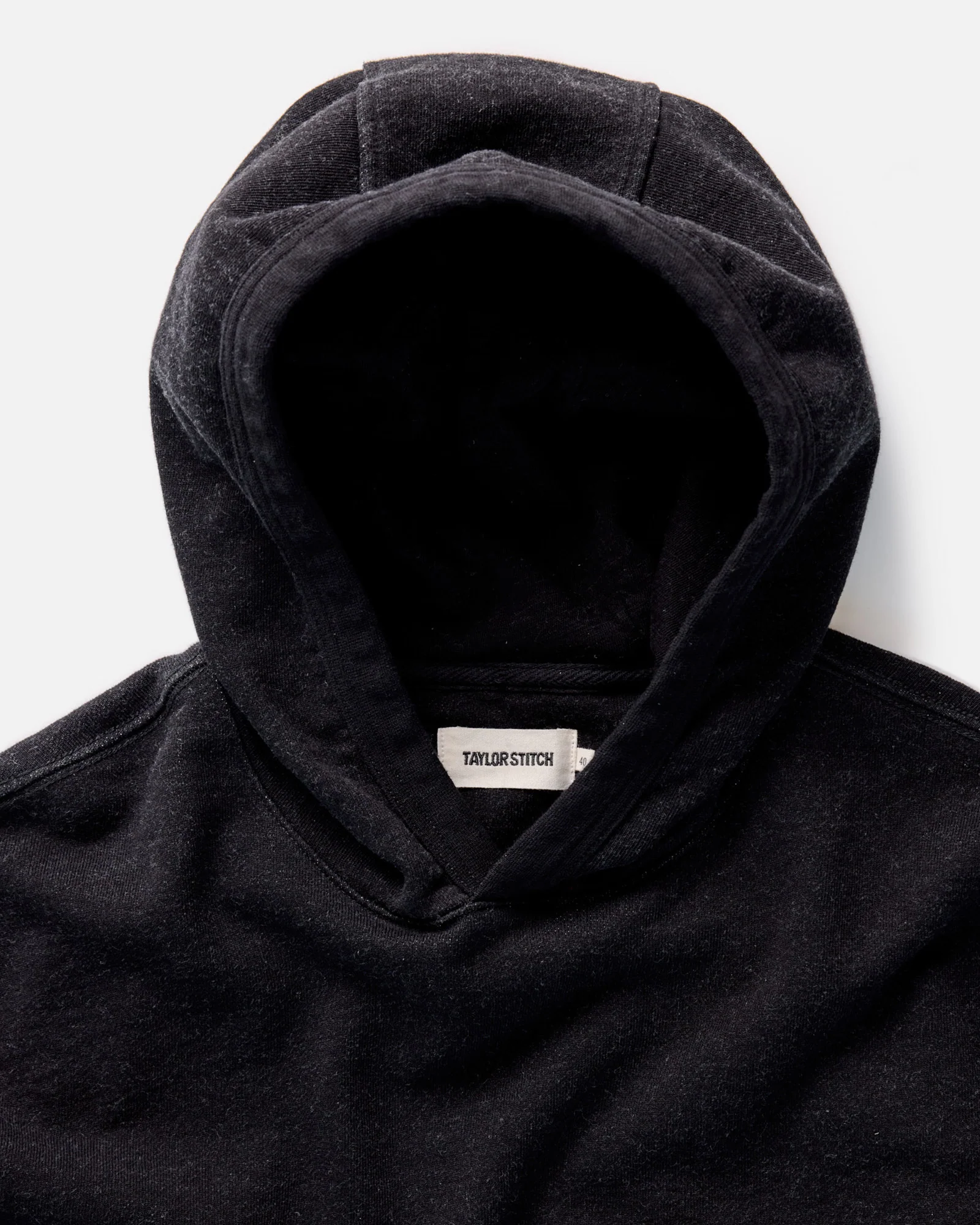 The Sunset Hoodie in Black Indigo Terry - Image 6