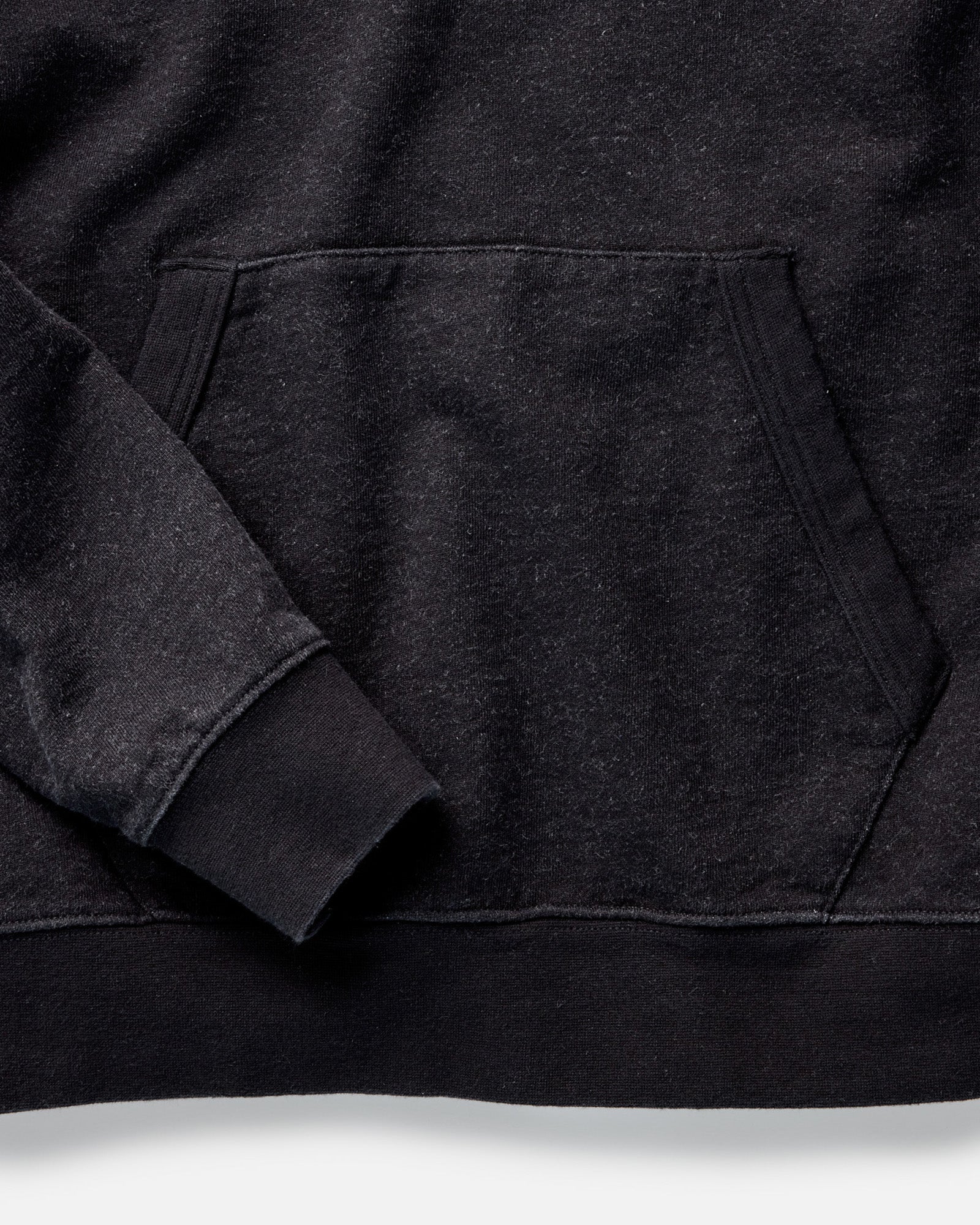 The Sunset Hoodie in Black Indigo Terry - Image 7